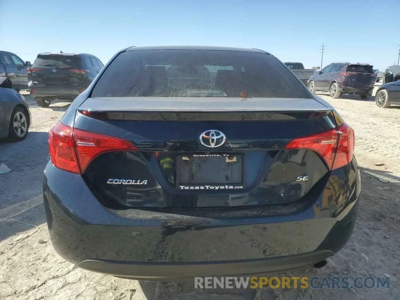 6 fotografías del automóvil dañado 5YFBURHE2KP931500 TOYOTA COROLLA 2019