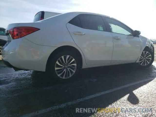 3 fotografías del automóvil dañado 5YFBURHE2KP931576 TOYOTA COROLLA 2019