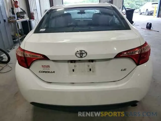 6 fotografías del automóvil dañado 5YFBURHE2KP934560 TOYOTA COROLLA 2019