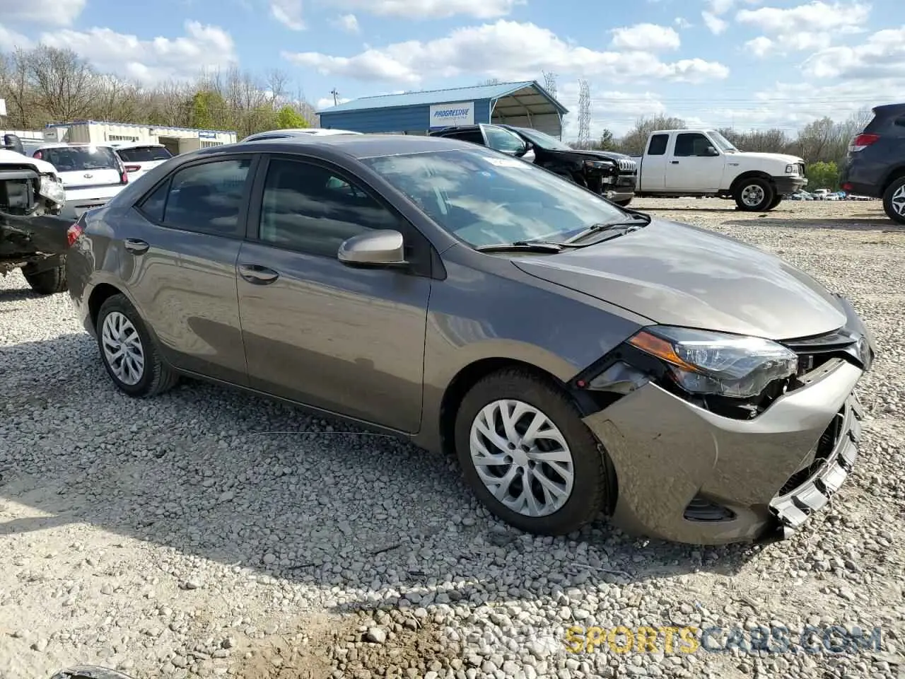 4 fotografías del automóvil dañado 5YFBURHE2KP934980 TOYOTA COROLLA 2019