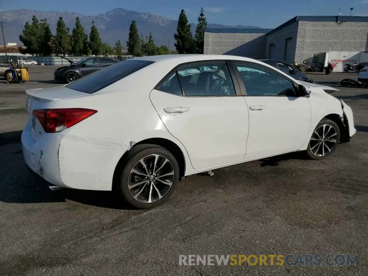 3 fotografías del automóvil dañado 5YFBURHE2KP938527 TOYOTA COROLLA 2019