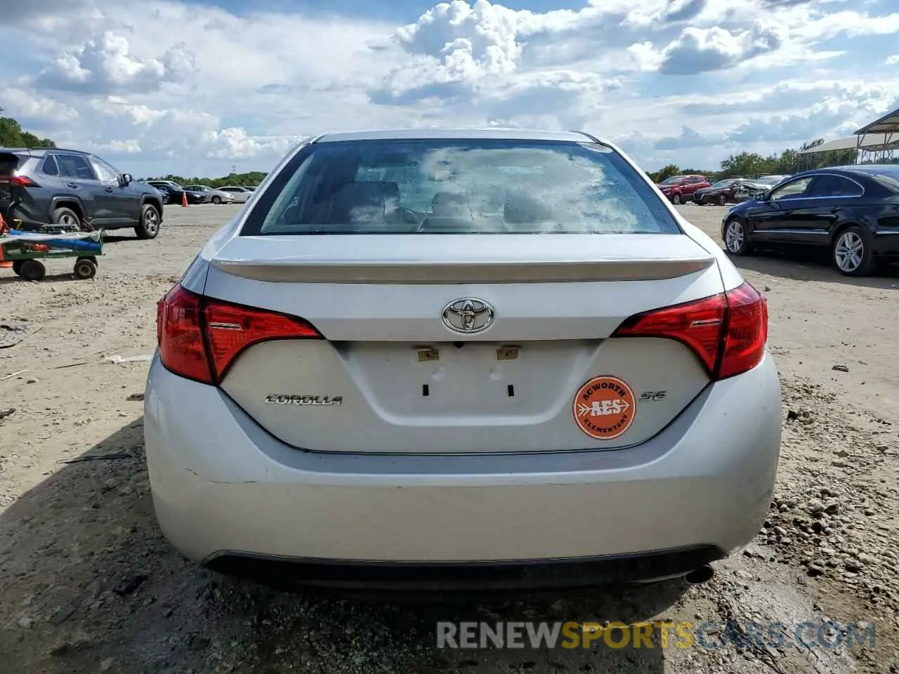 6 fotografías del automóvil dañado 5YFBURHE2KP939581 TOYOTA COROLLA 2019