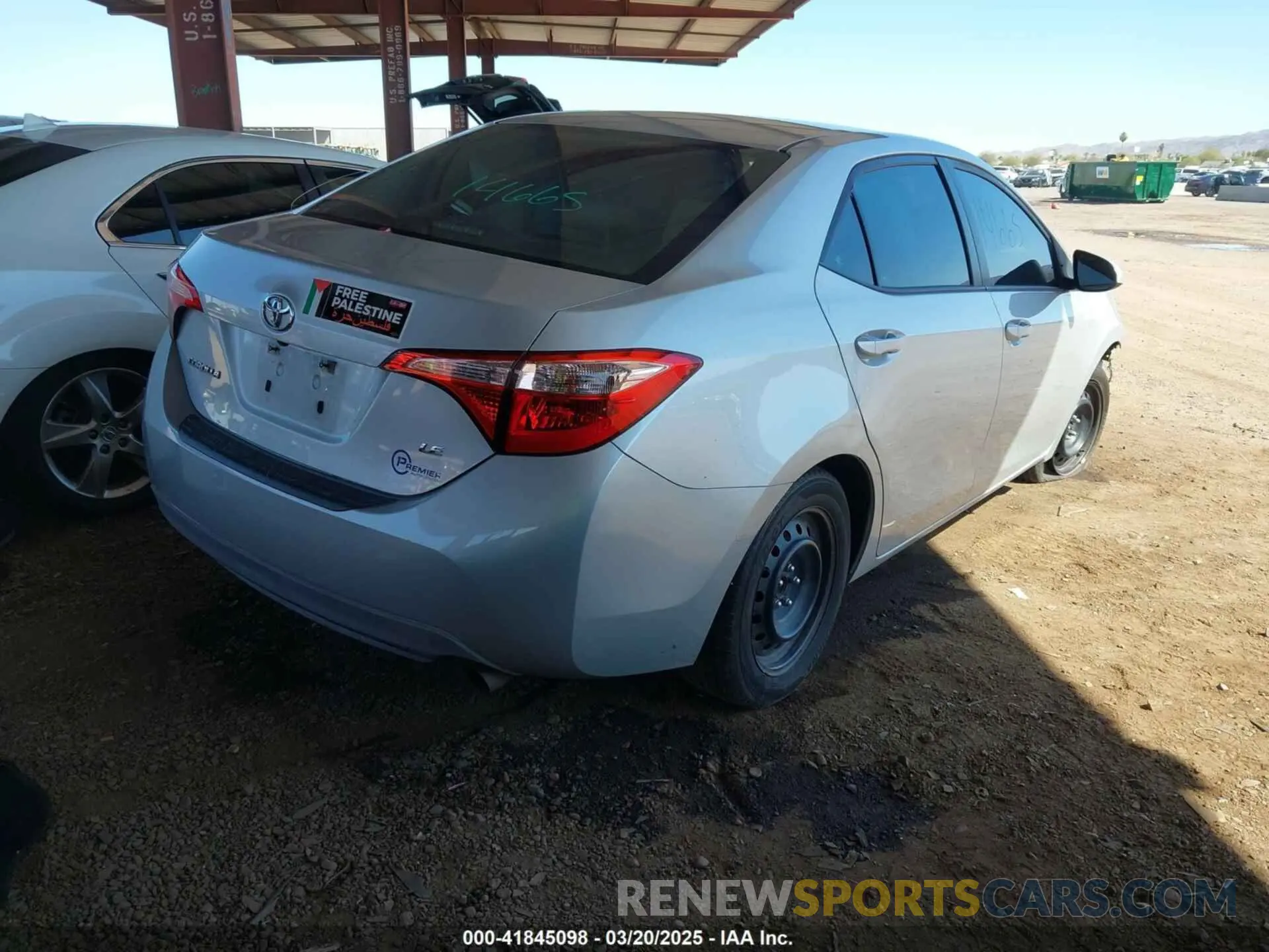 4 fotografías del automóvil dañado 5YFBURHE3KP859514 TOYOTA COROLLA 2019