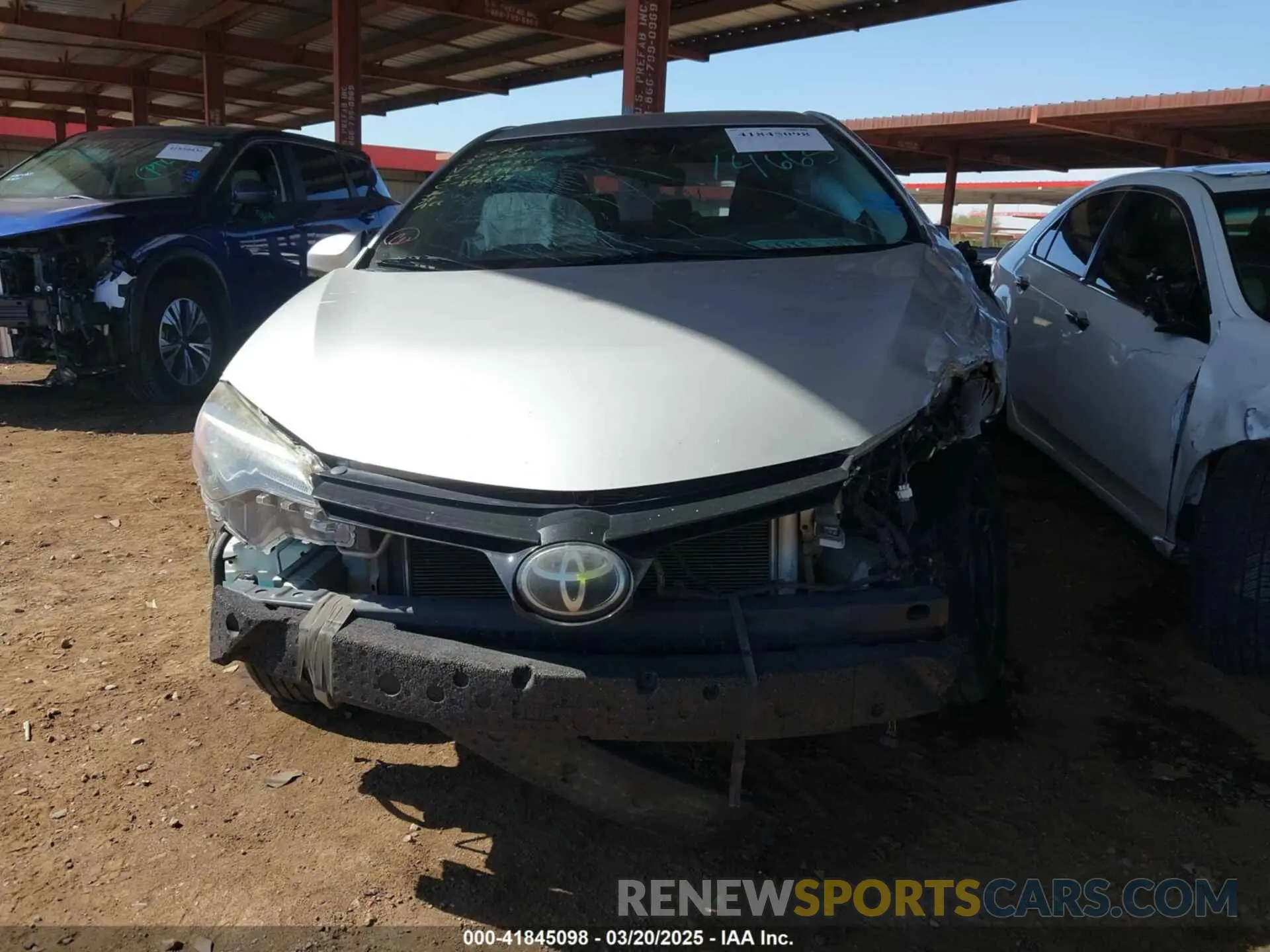 6 fotografías del automóvil dañado 5YFBURHE3KP859514 TOYOTA COROLLA 2019