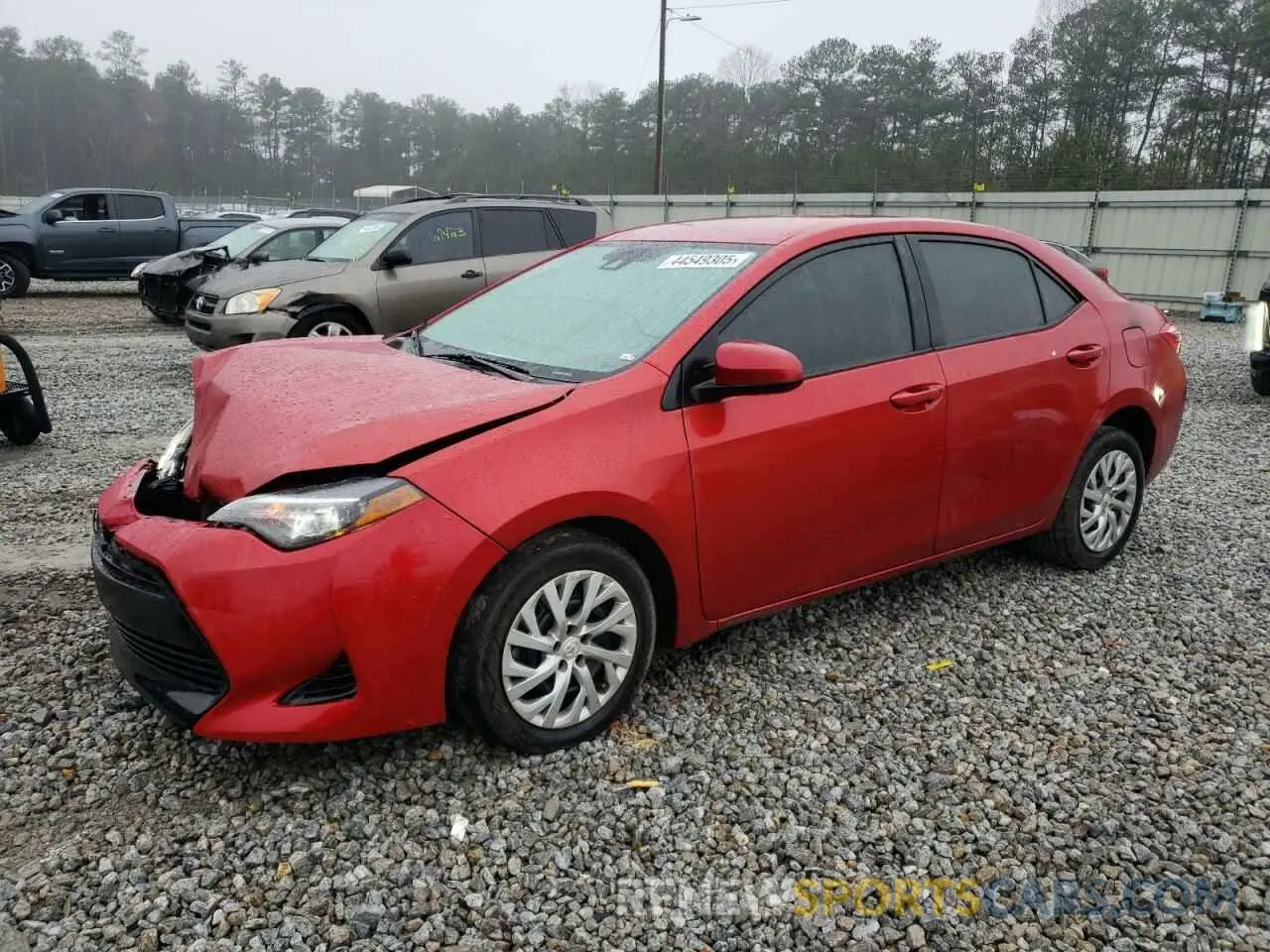 1 fotografías del automóvil dañado 5YFBURHE3KP865006 TOYOTA COROLLA 2019