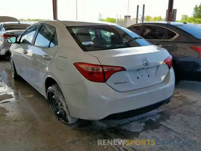3 fotografías del automóvil dañado 5YFBURHE3KP867516 TOYOTA COROLLA 2019