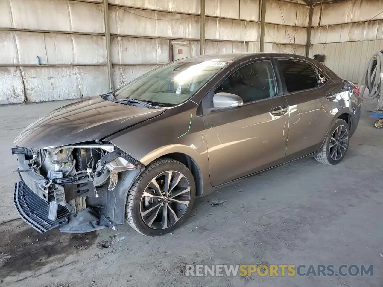 1 fotografías del automóvil dañado 5YFBURHE3KP870870 TOYOTA COROLLA 2019