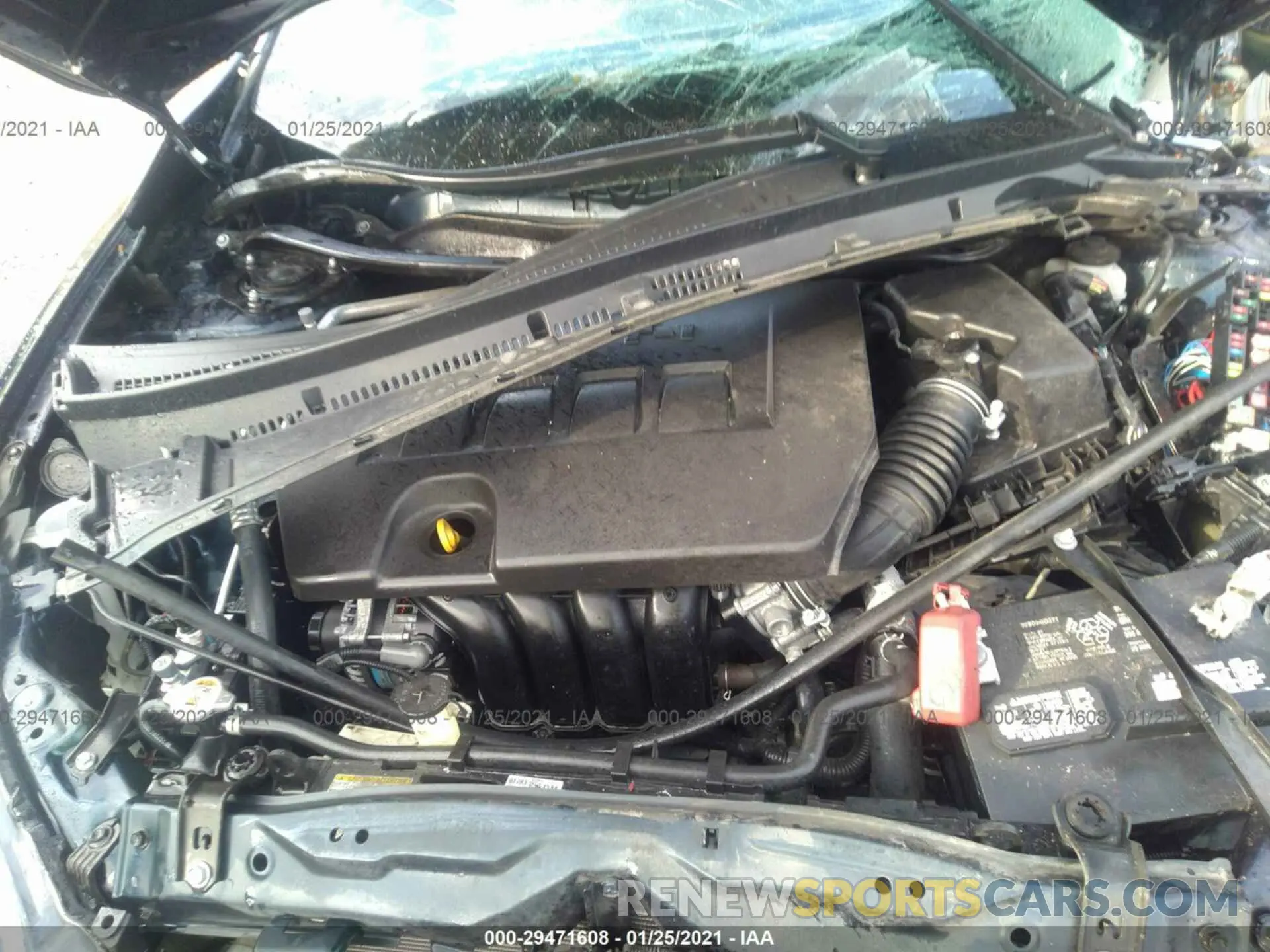 10 fotografías del automóvil dañado 5YFBURHE3KP873297 TOYOTA COROLLA 2019