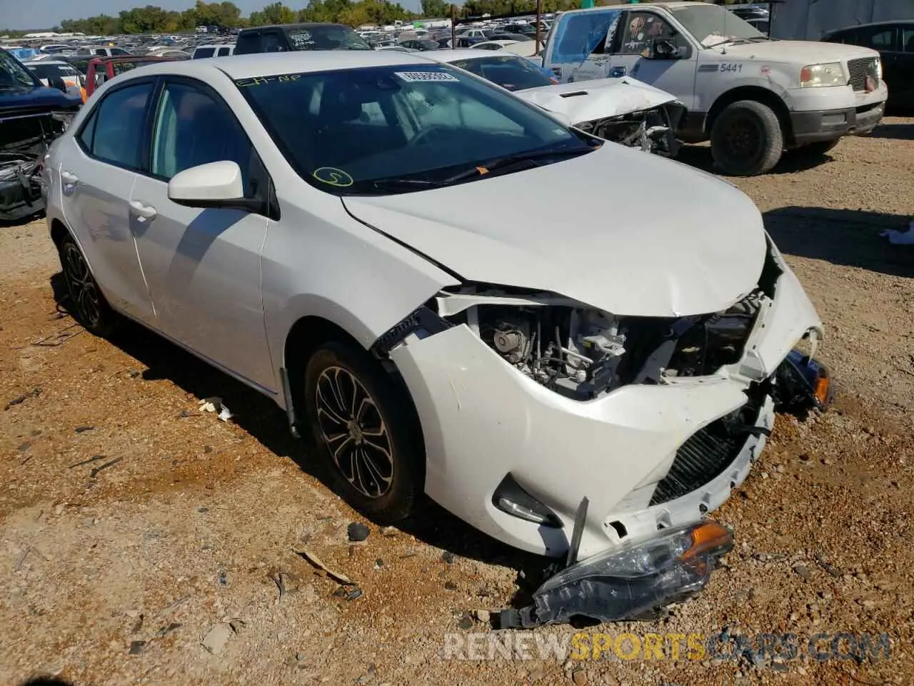 1 fotografías del automóvil dañado 5YFBURHE3KP873882 TOYOTA COROLLA 2019