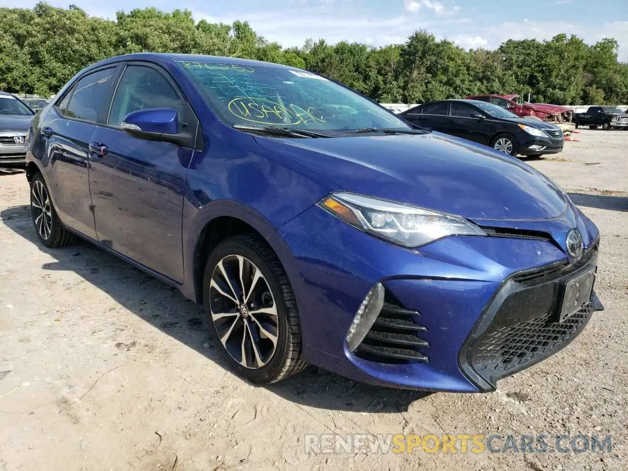 1 fotografías del automóvil dañado 5YFBURHE3KP876250 TOYOTA COROLLA 2019