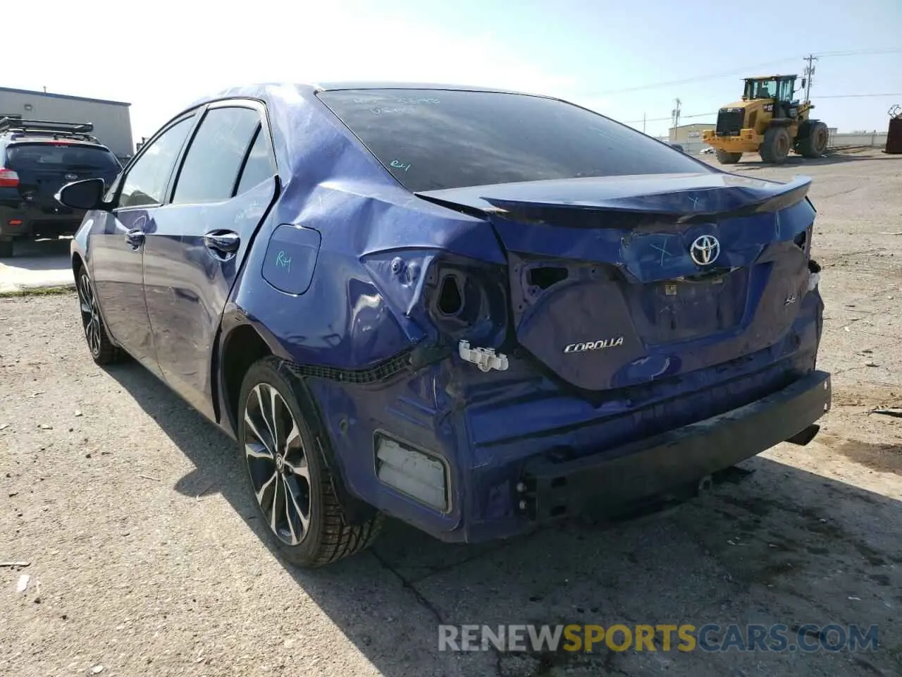 9 fotografías del automóvil dañado 5YFBURHE3KP876250 TOYOTA COROLLA 2019