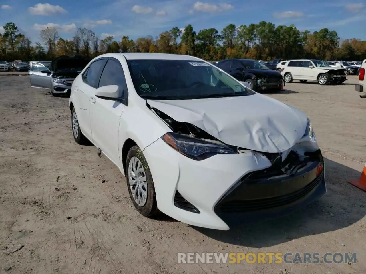 1 fotografías del automóvil dañado 5YFBURHE3KP883179 TOYOTA COROLLA 2019