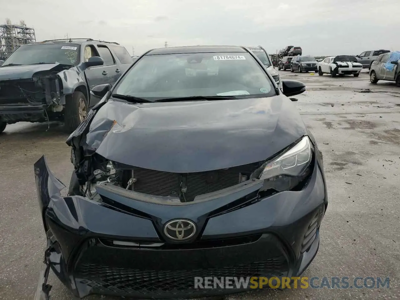 5 fotografías del automóvil dañado 5YFBURHE3KP892531 TOYOTA COROLLA 2019