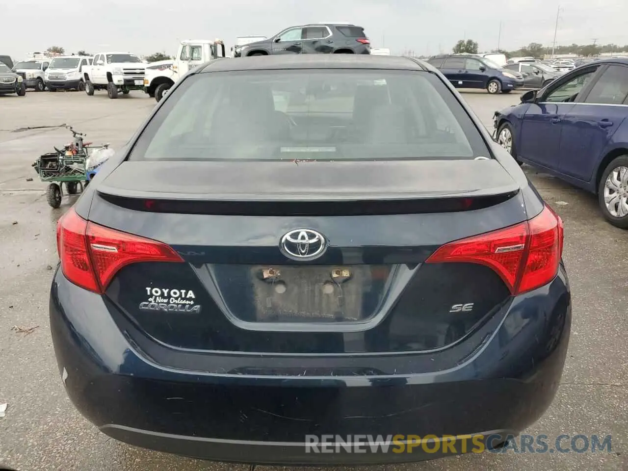 6 fotografías del automóvil dañado 5YFBURHE3KP892531 TOYOTA COROLLA 2019