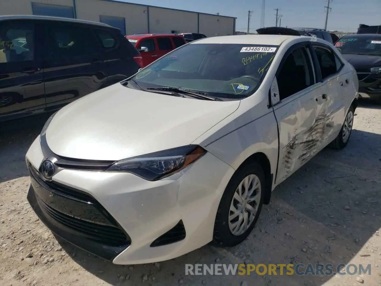 10 fotografías del automóvil dañado 5YFBURHE3KP894974 TOYOTA COROLLA 2019
