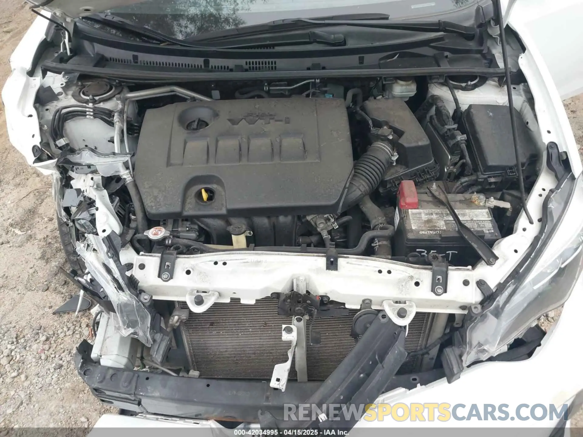 10 fotografías del automóvil dañado 5YFBURHE3KP895705 TOYOTA COROLLA 2019