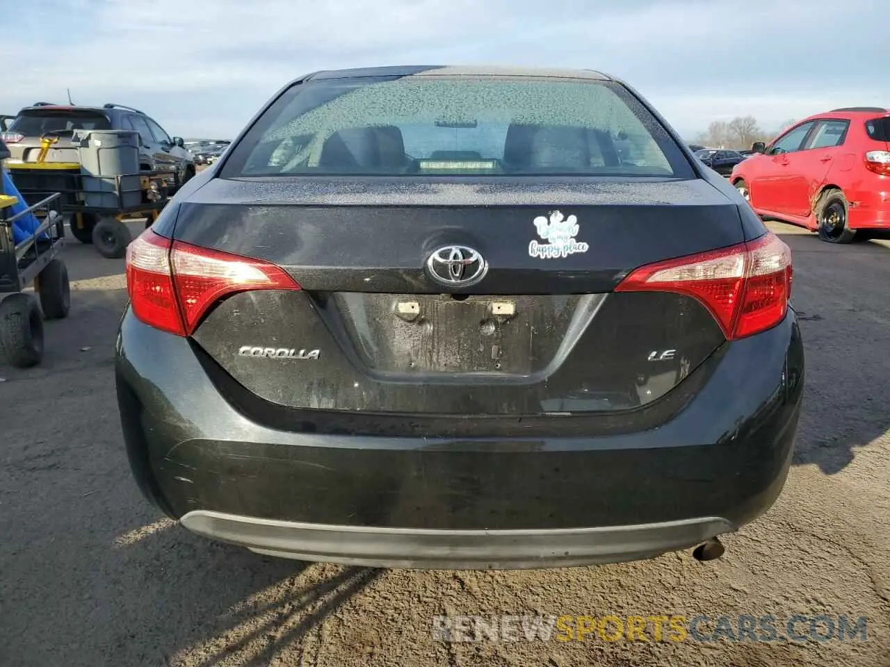 6 fotografías del automóvil dañado 5YFBURHE3KP901728 TOYOTA COROLLA 2019