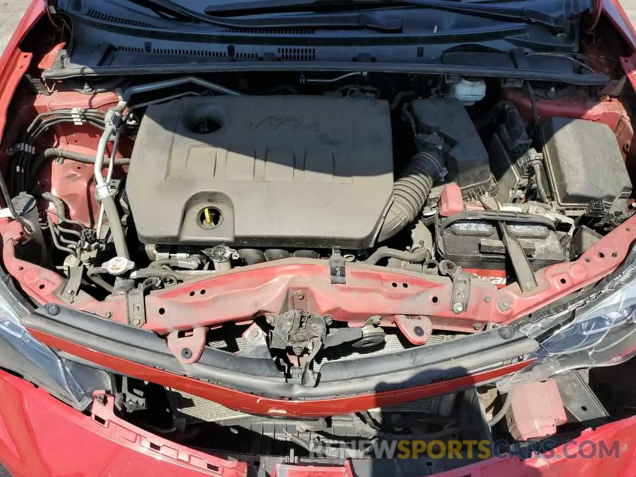 11 fotografías del automóvil dañado 5YFBURHE3KP912602 TOYOTA COROLLA 2019