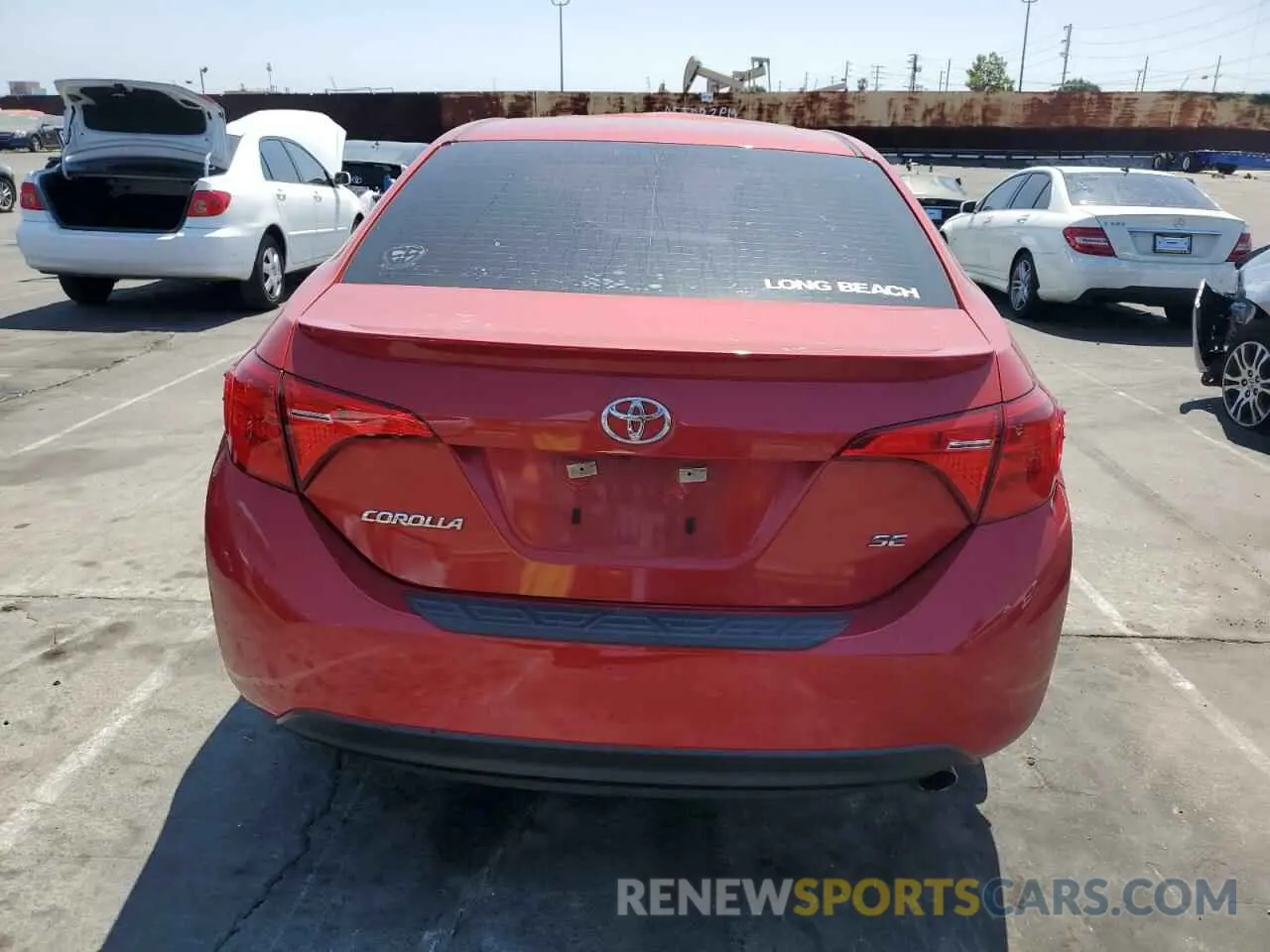 6 fotografías del automóvil dañado 5YFBURHE3KP912602 TOYOTA COROLLA 2019