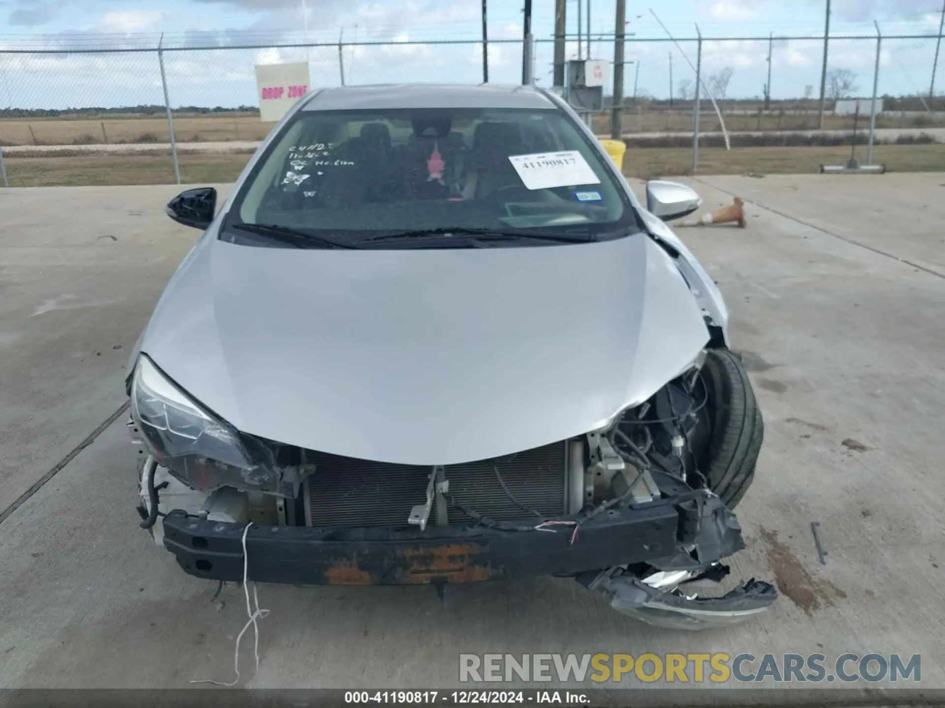 6 fotografías del automóvil dañado 5YFBURHE3KP927911 TOYOTA COROLLA 2019