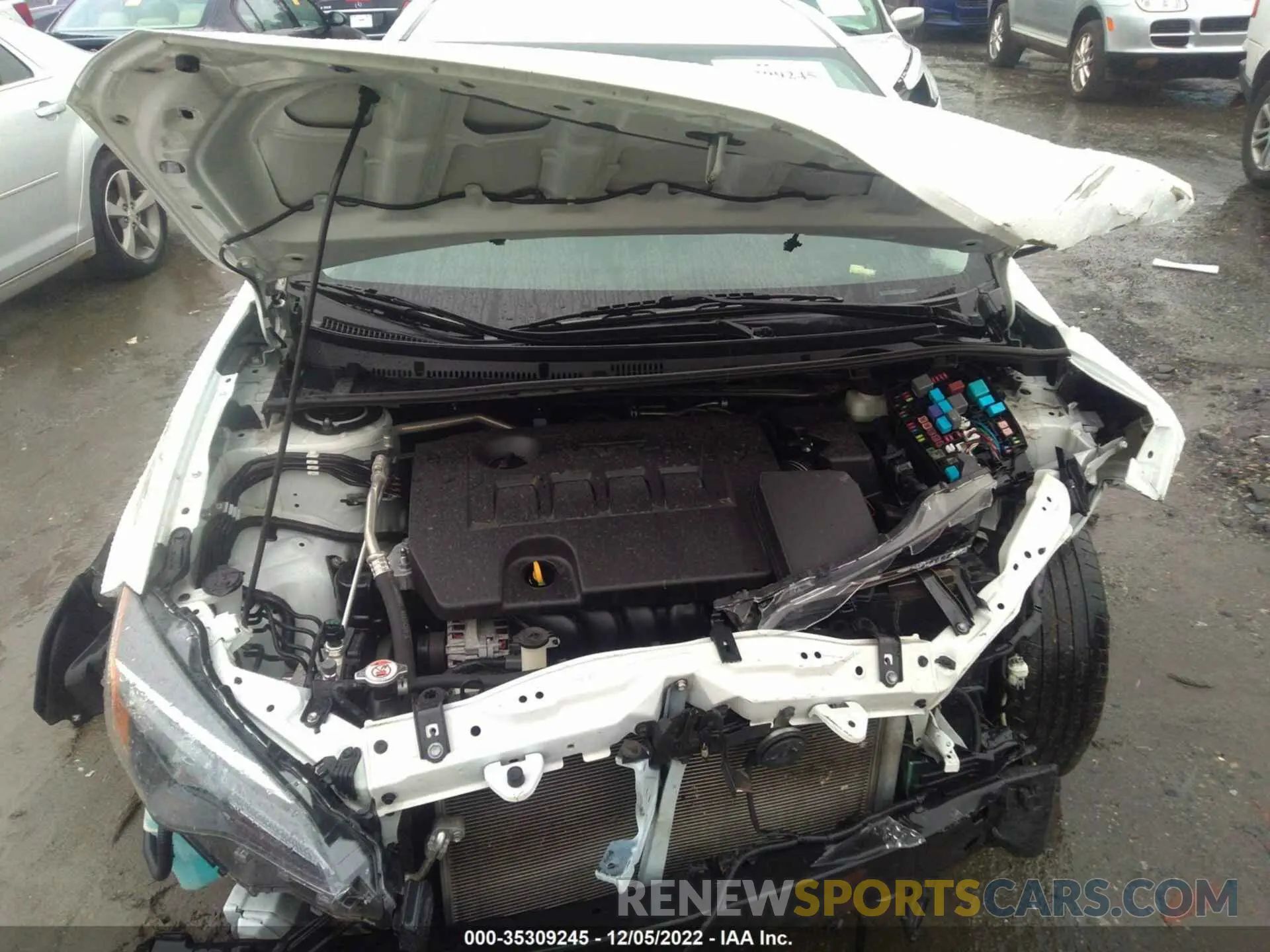 10 fotografías del automóvil dañado 5YFBURHE3KP928900 TOYOTA COROLLA 2019