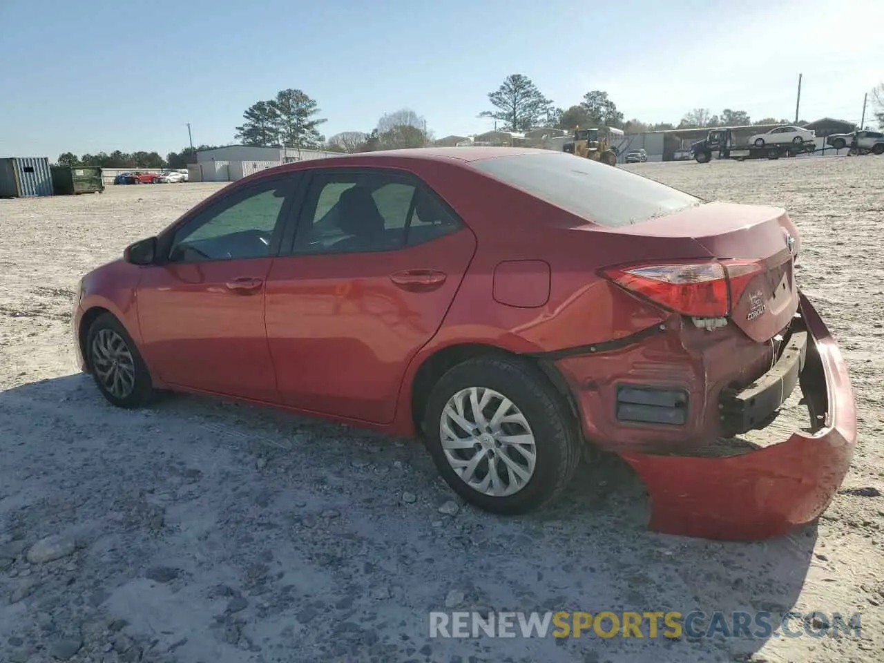 2 fotografías del automóvil dañado 5YFBURHE3KP930078 TOYOTA COROLLA 2019