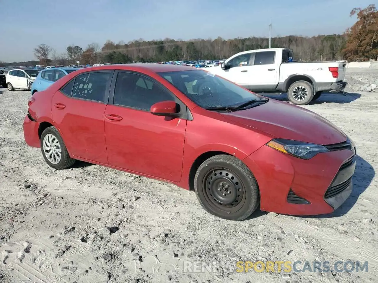 4 fotografías del automóvil dañado 5YFBURHE3KP930078 TOYOTA COROLLA 2019