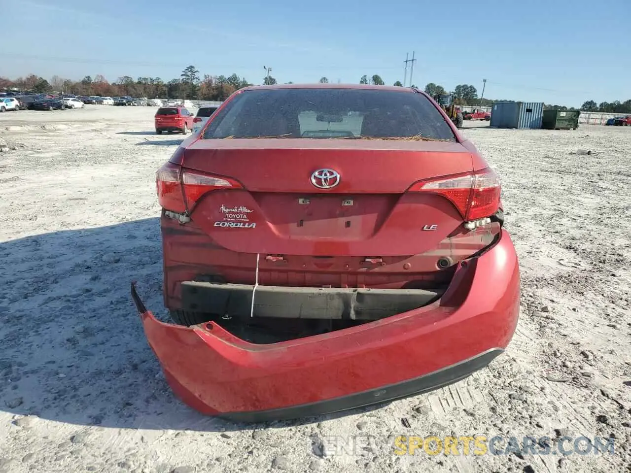 6 fotografías del automóvil dañado 5YFBURHE3KP930078 TOYOTA COROLLA 2019