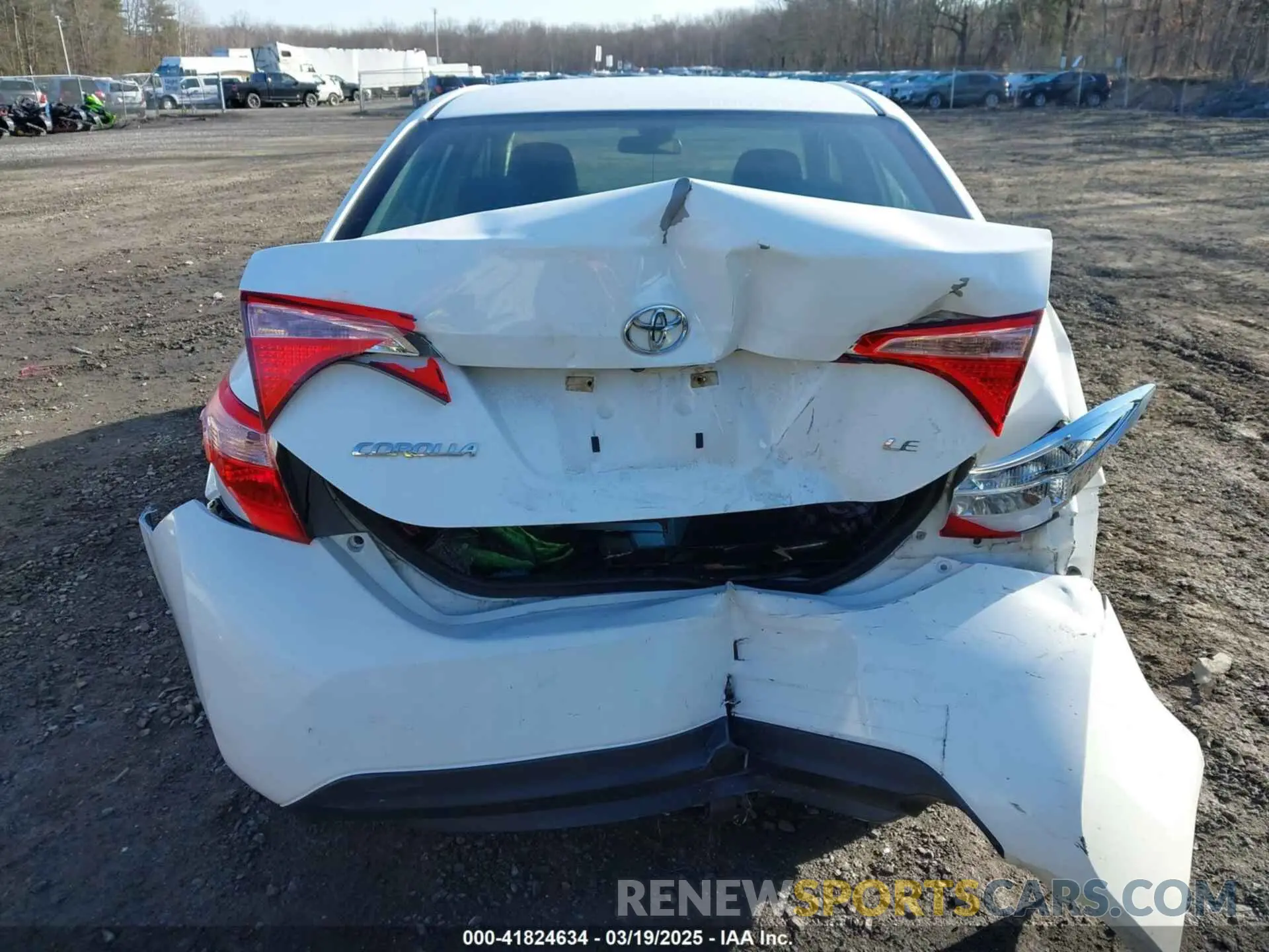 6 fotografías del automóvil dañado 5YFBURHE3KP937225 TOYOTA COROLLA 2019