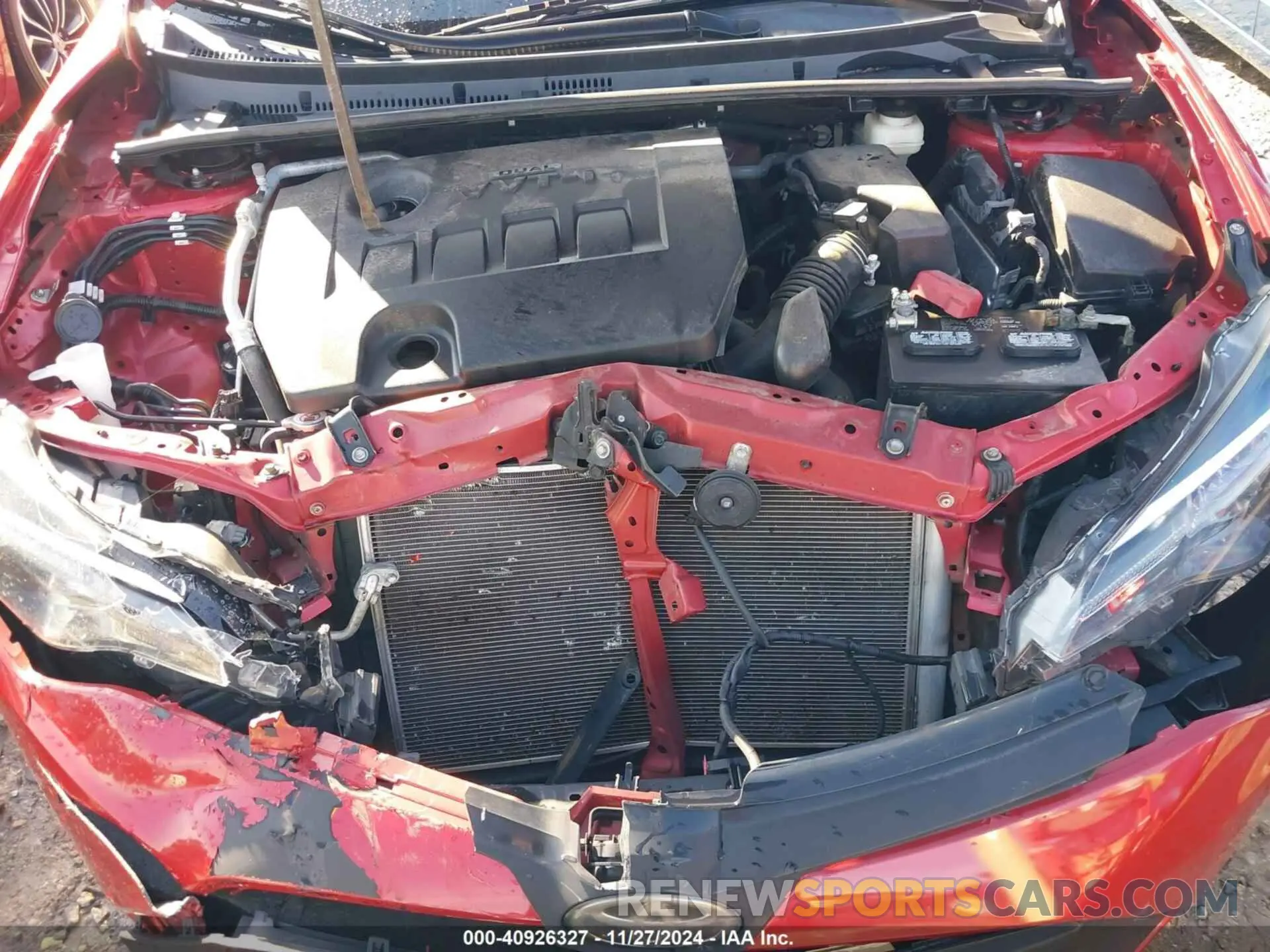 10 fotografías del automóvil dañado 5YFBURHE3KP937838 TOYOTA COROLLA 2019