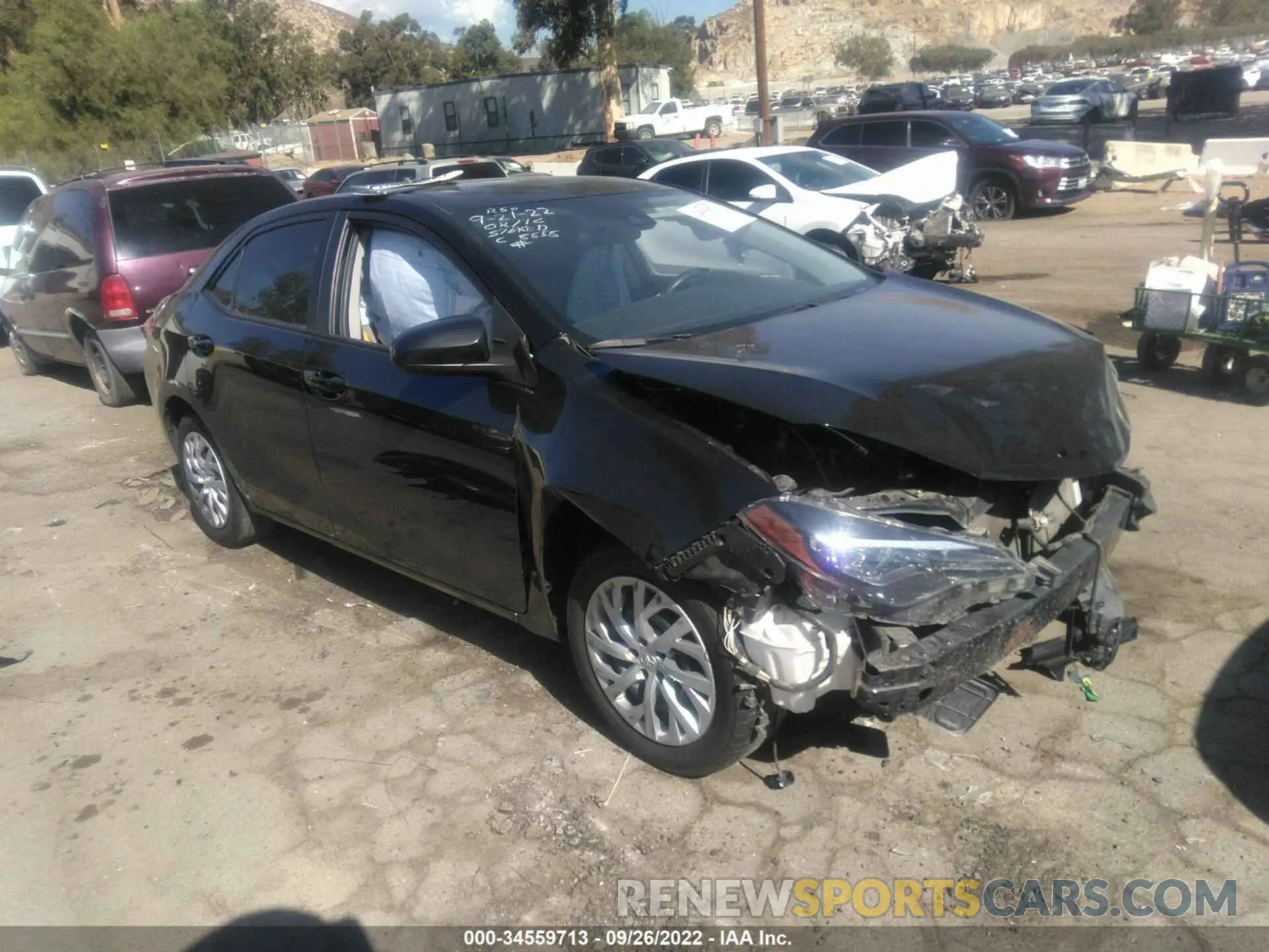 1 fotografías del automóvil dañado 5YFBURHE3KP938858 TOYOTA COROLLA 2019