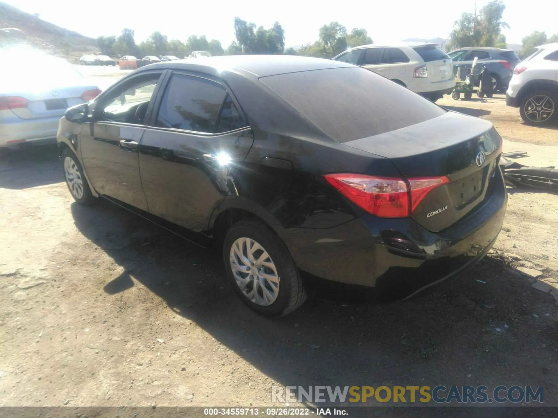 3 fotografías del automóvil dañado 5YFBURHE3KP938858 TOYOTA COROLLA 2019