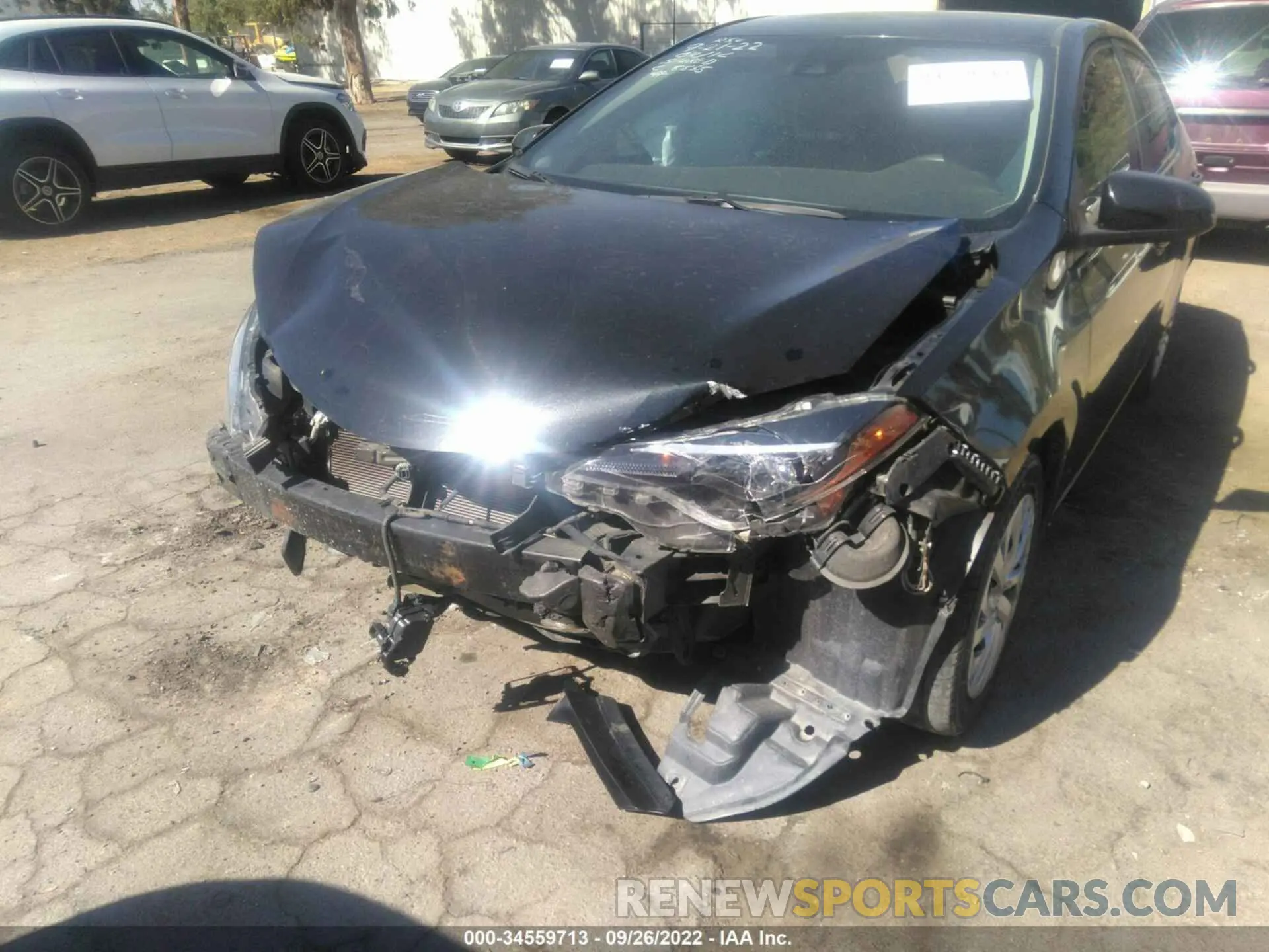 6 fotografías del automóvil dañado 5YFBURHE3KP938858 TOYOTA COROLLA 2019