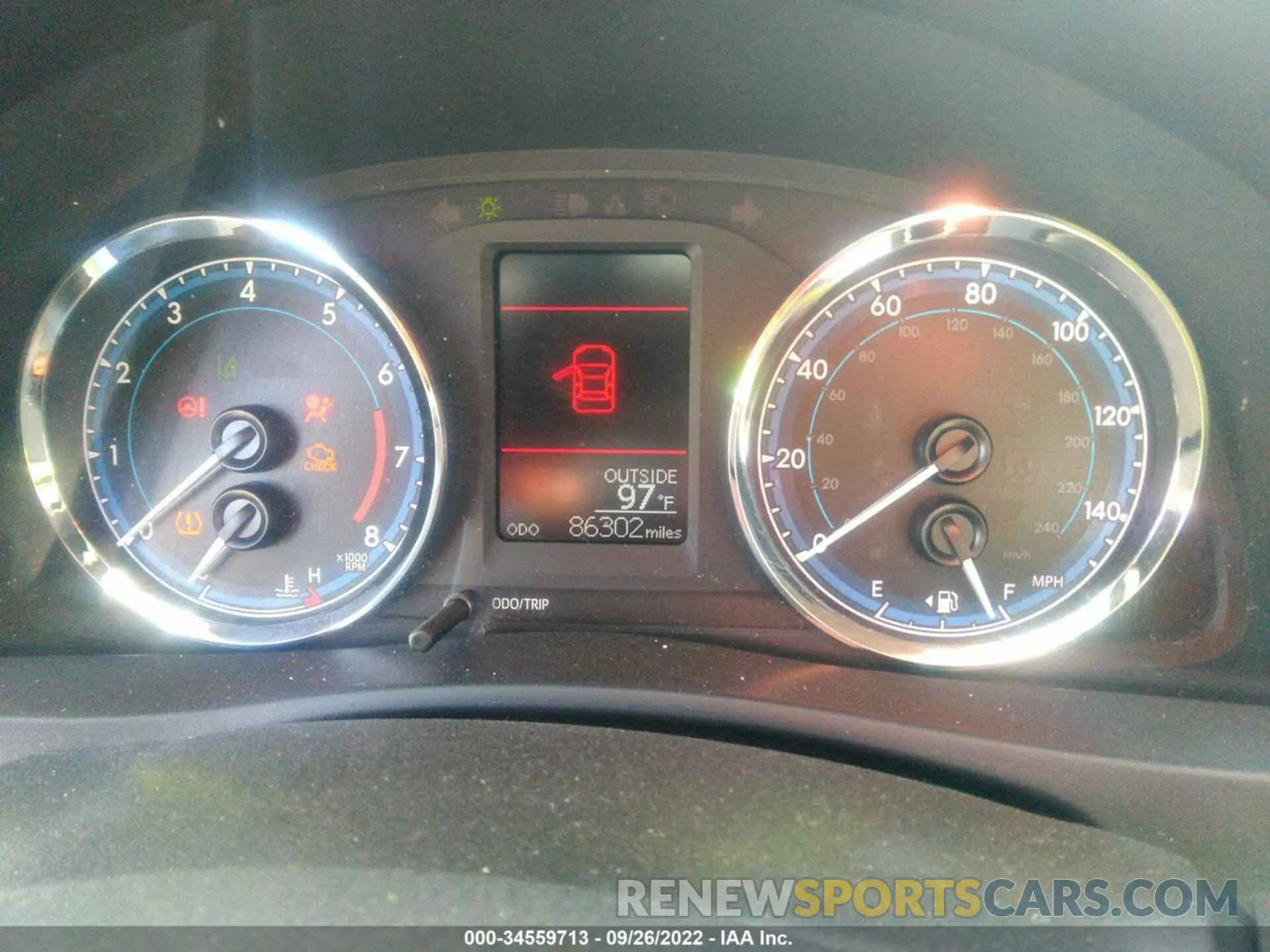 7 fotografías del automóvil dañado 5YFBURHE3KP938858 TOYOTA COROLLA 2019