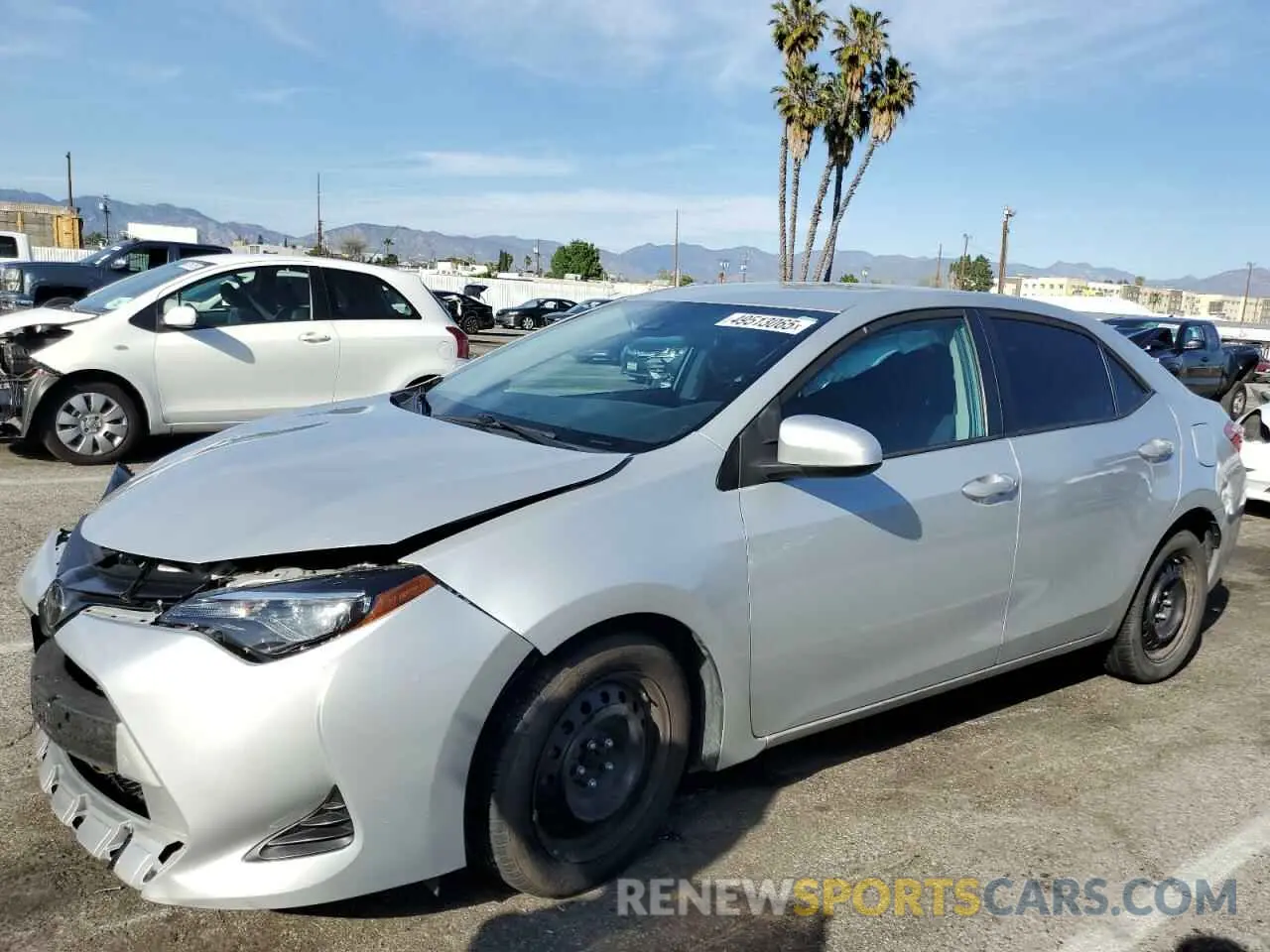 1 fotografías del automóvil dañado 5YFBURHE3KP942215 TOYOTA COROLLA 2019
