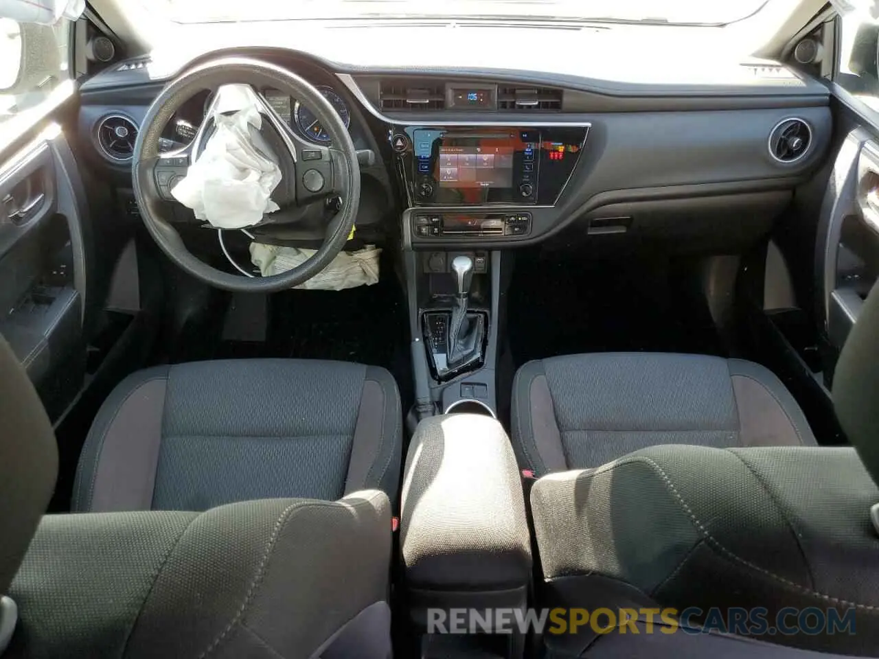 8 fotografías del automóvil dañado 5YFBURHE3KP942215 TOYOTA COROLLA 2019
