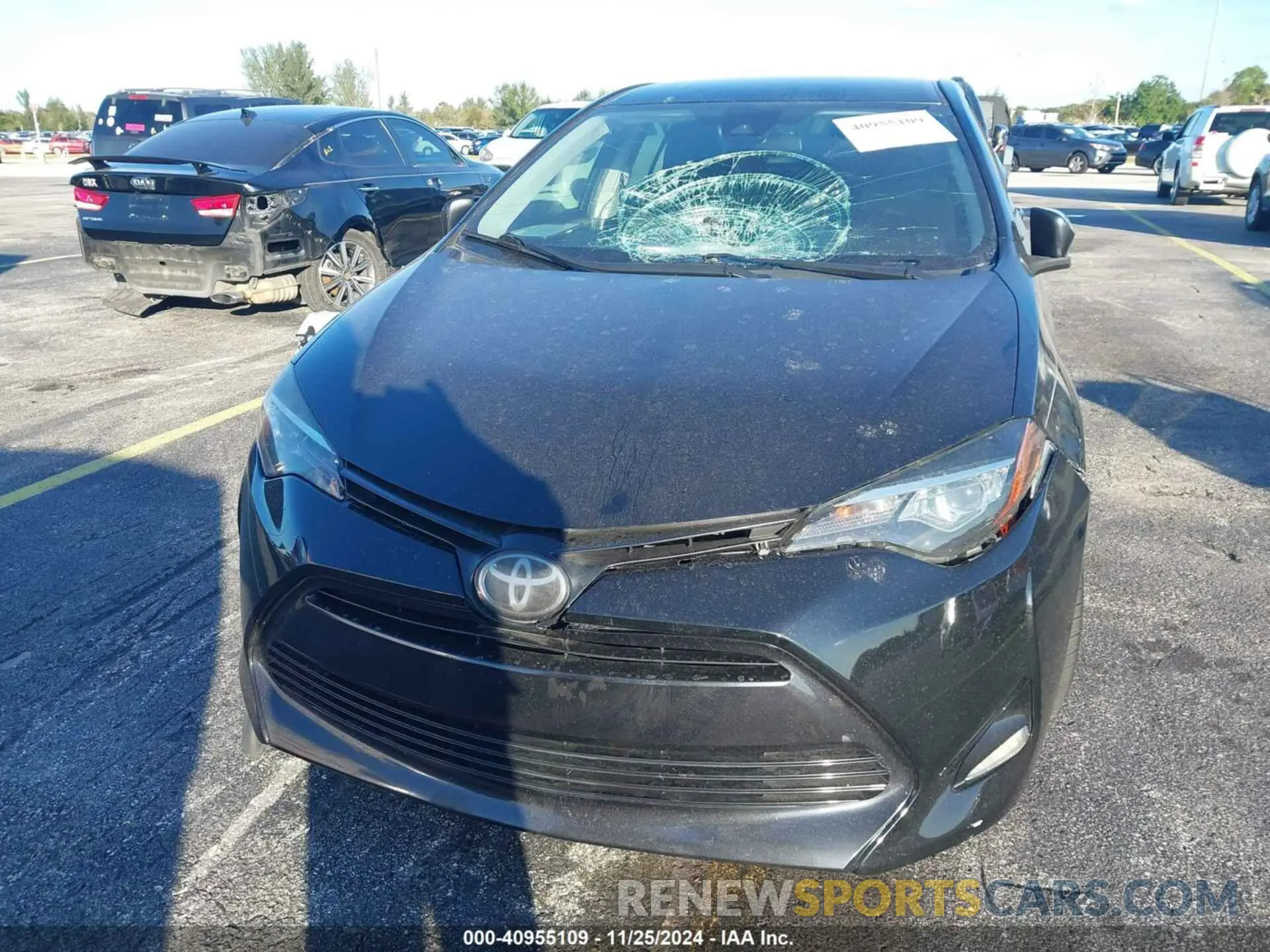 16 fotografías del automóvil dañado 5YFBURHE3KP946362 TOYOTA COROLLA 2019