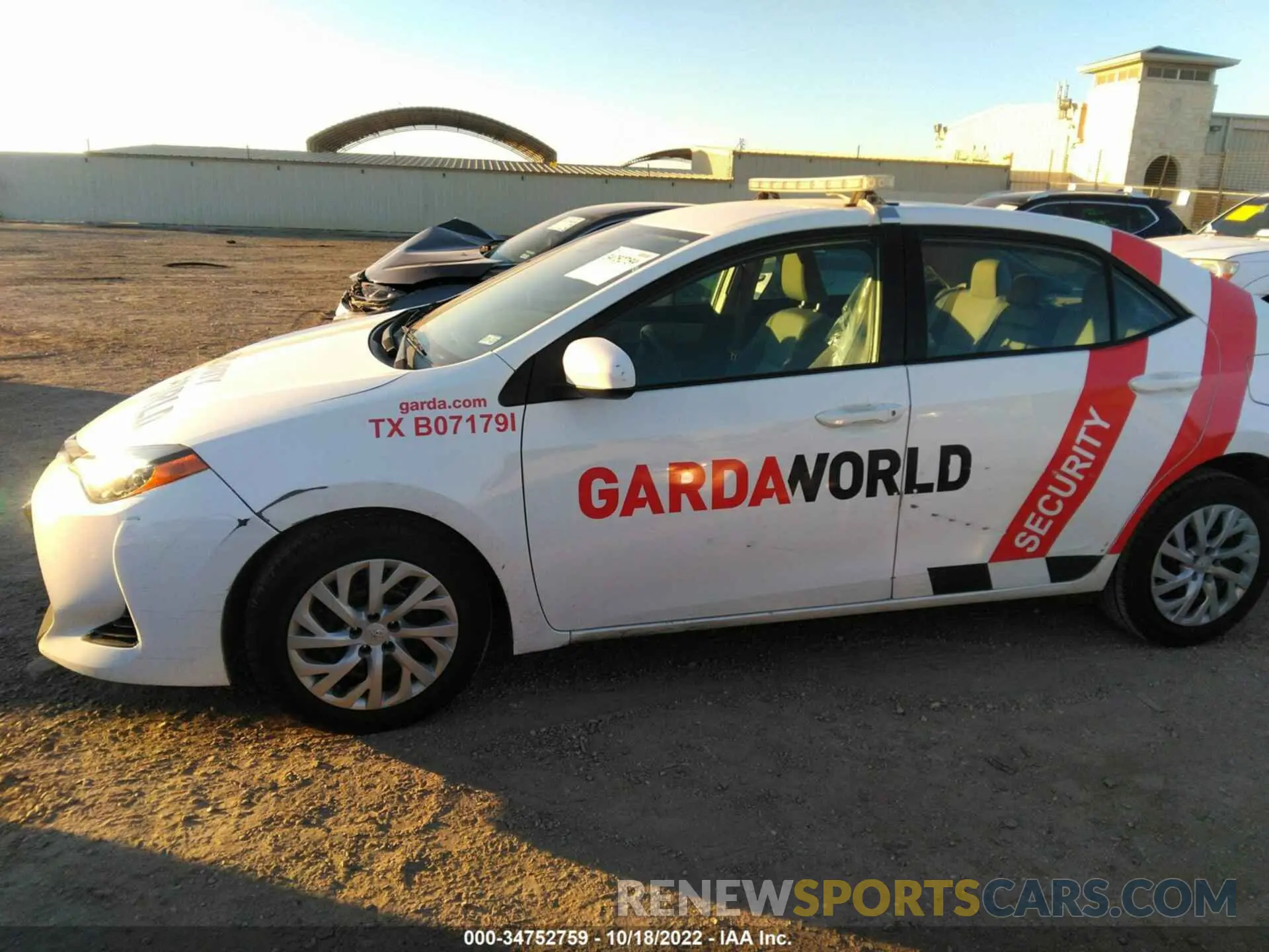 6 fotografías del automóvil dañado 5YFBURHE4KP859912 TOYOTA COROLLA 2019