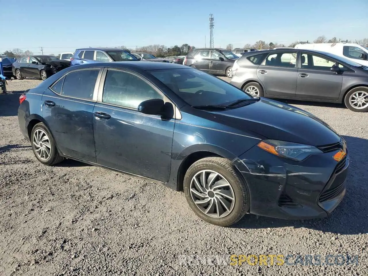 4 fotografías del automóvil dañado 5YFBURHE4KP865919 TOYOTA COROLLA 2019