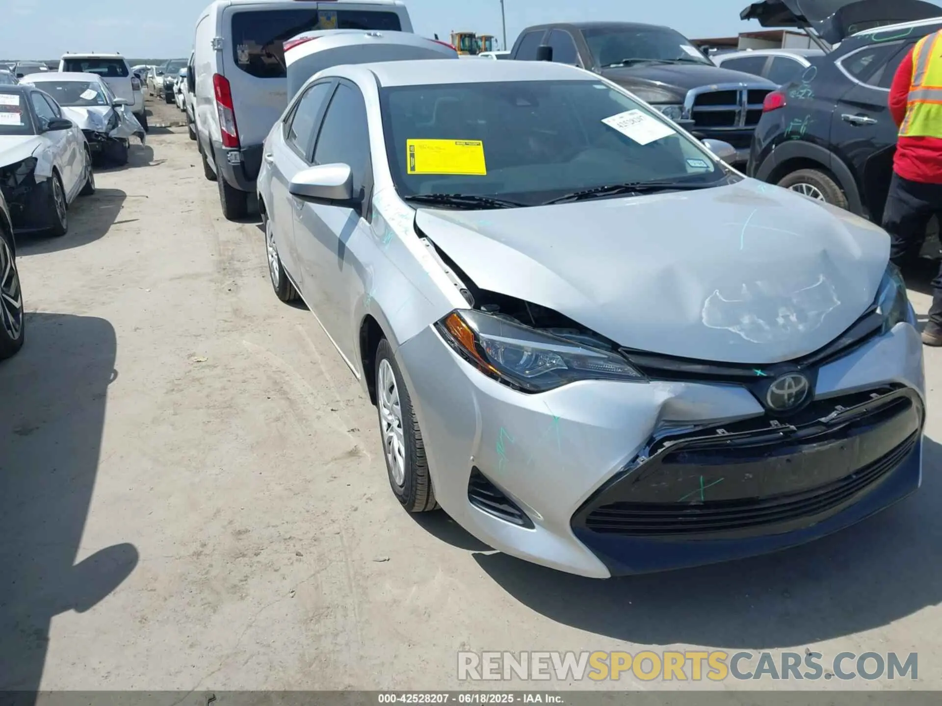1 fotografías del automóvil dañado 5YFBURHE4KP881845 TOYOTA COROLLA 2019