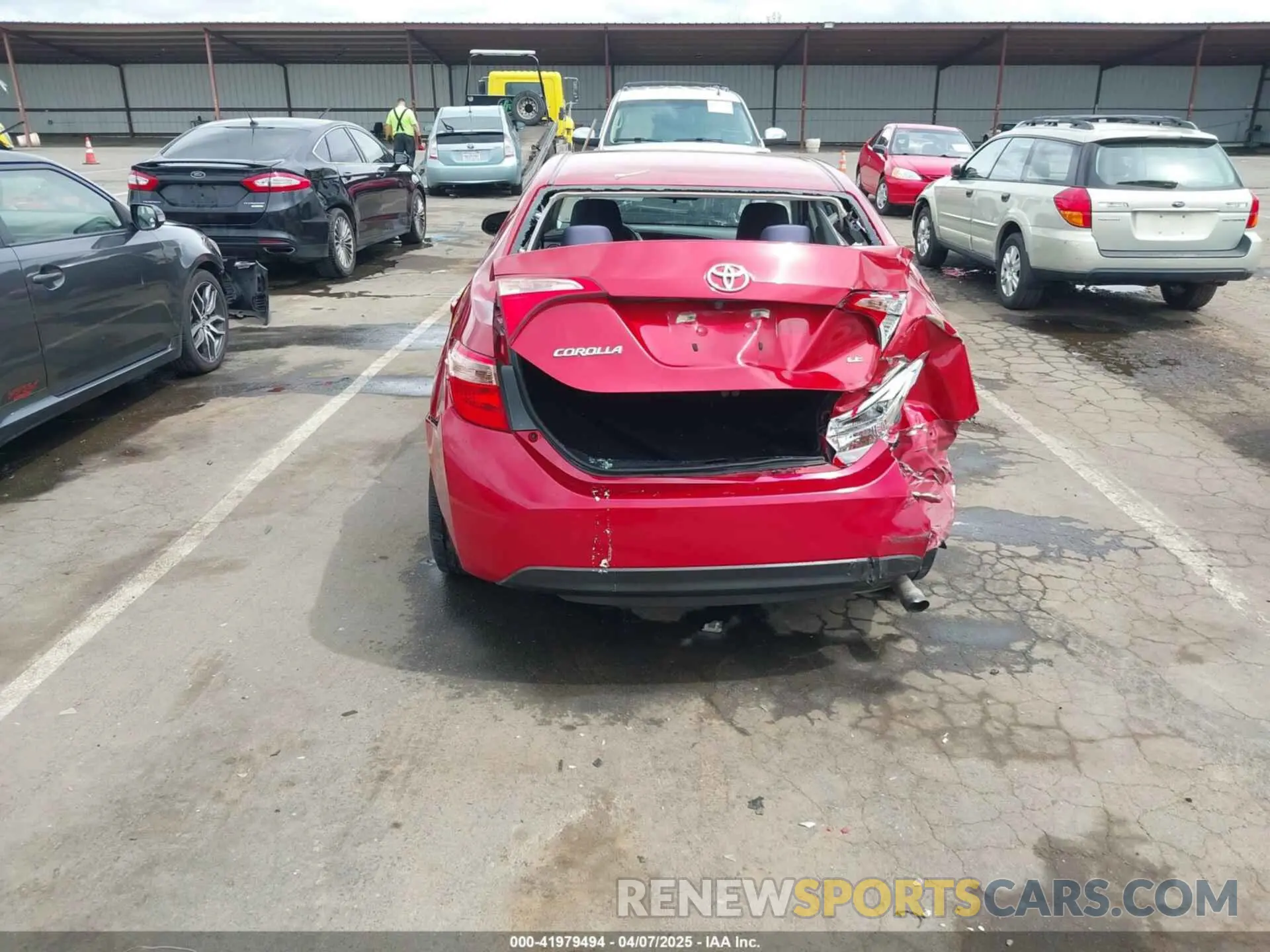 6 fotografías del automóvil dañado 5YFBURHE4KP883871 TOYOTA COROLLA 2019