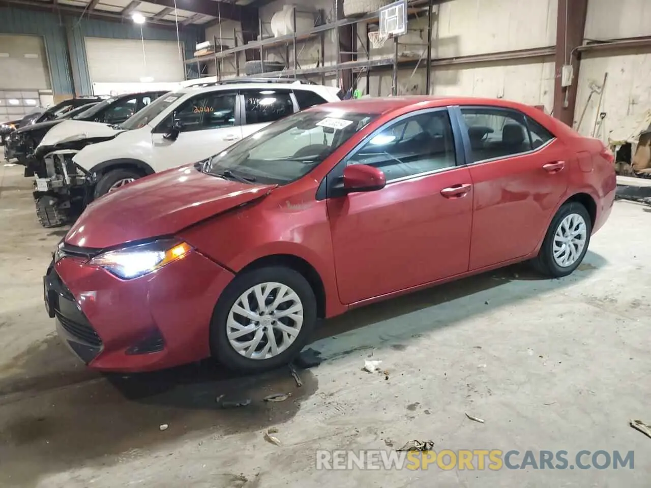 1 fotografías del automóvil dañado 5YFBURHE4KP884504 TOYOTA COROLLA 2019