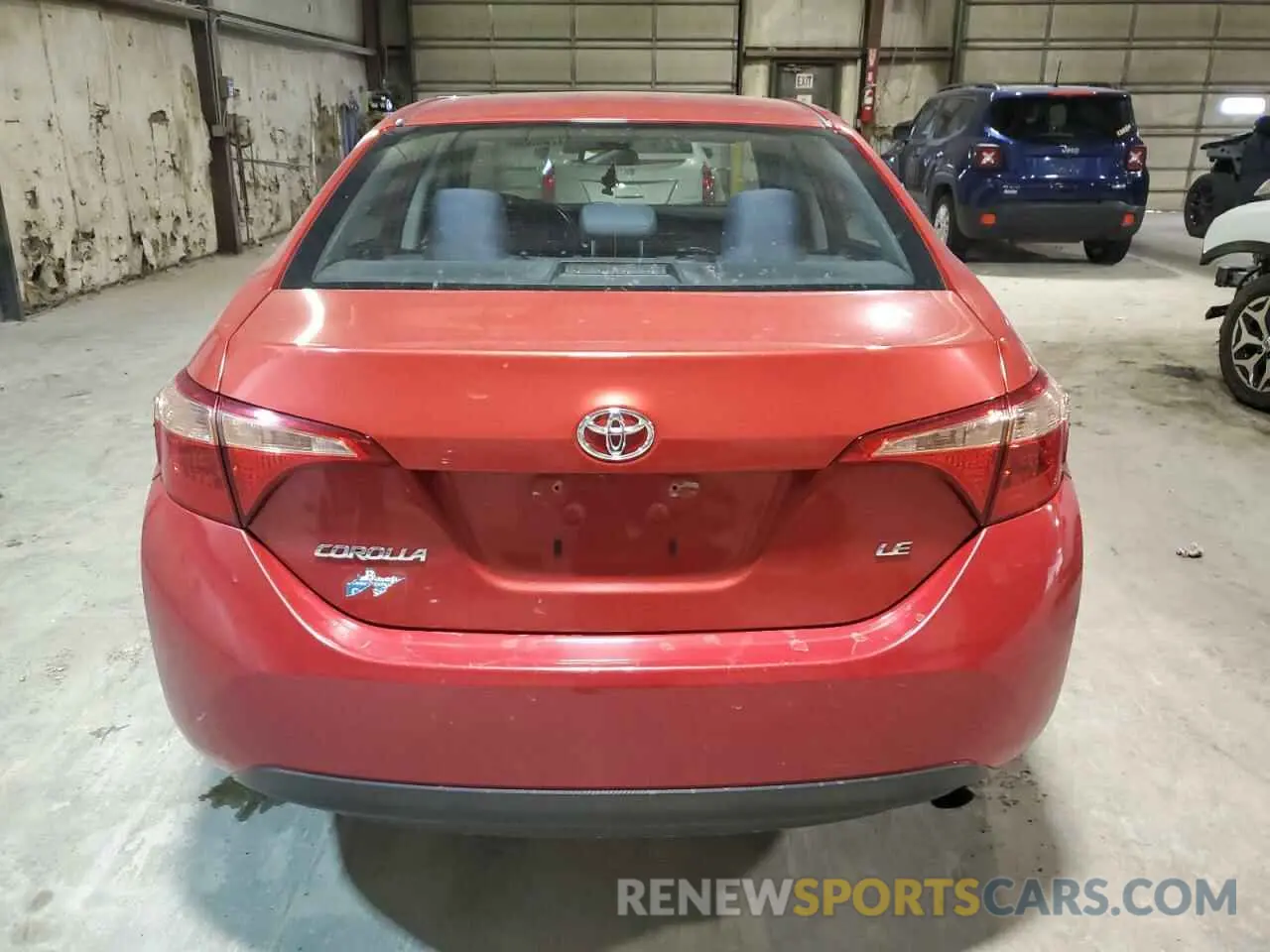 6 fotografías del automóvil dañado 5YFBURHE4KP884504 TOYOTA COROLLA 2019