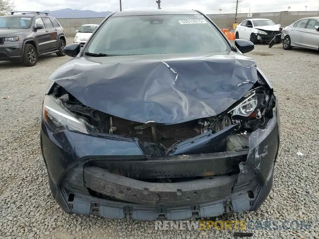 5 fotografías del automóvil dañado 5YFBURHE4KP887144 TOYOTA COROLLA 2019