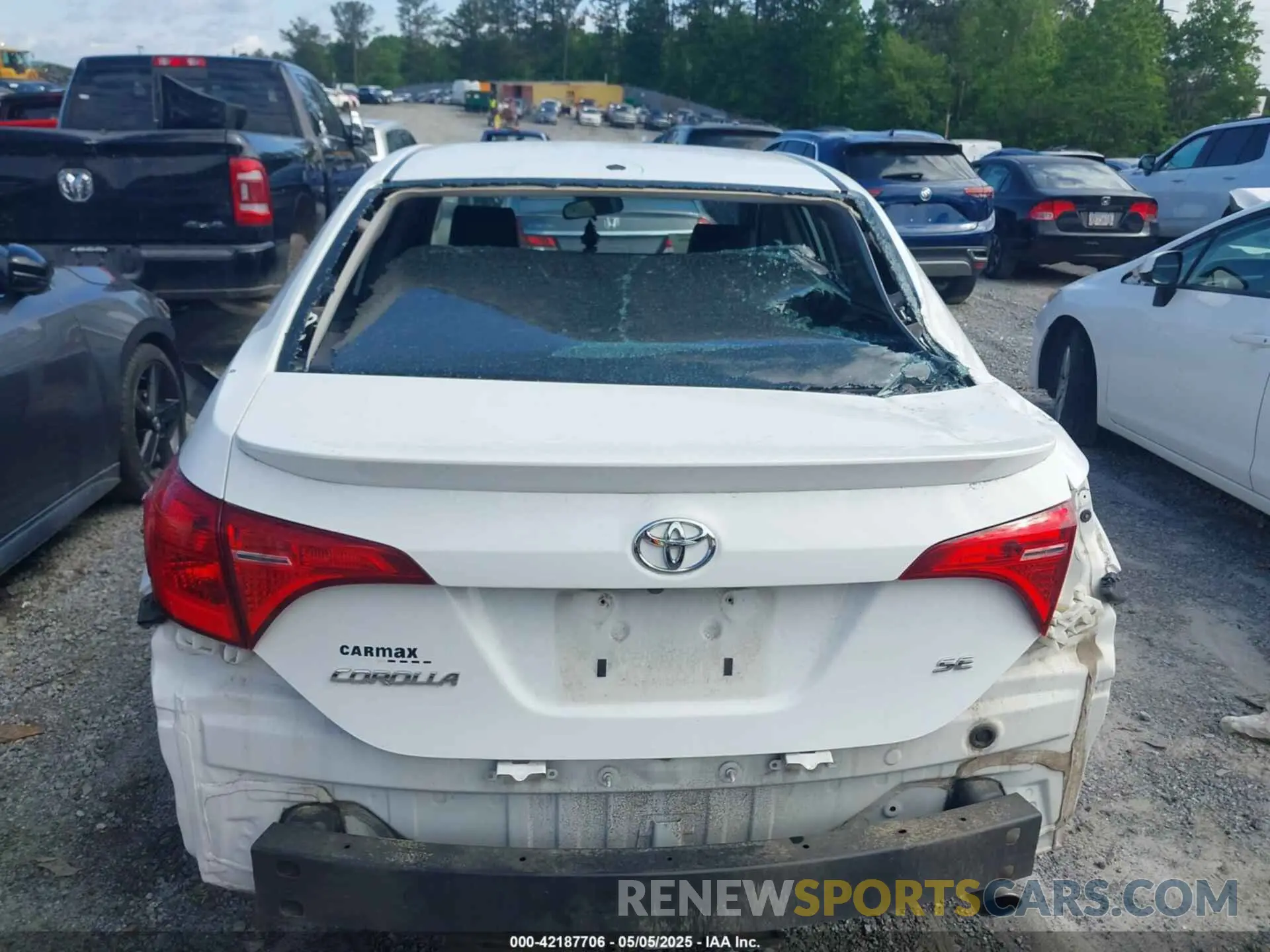 6 fotografías del automóvil dañado 5YFBURHE4KP887208 TOYOTA COROLLA 2019