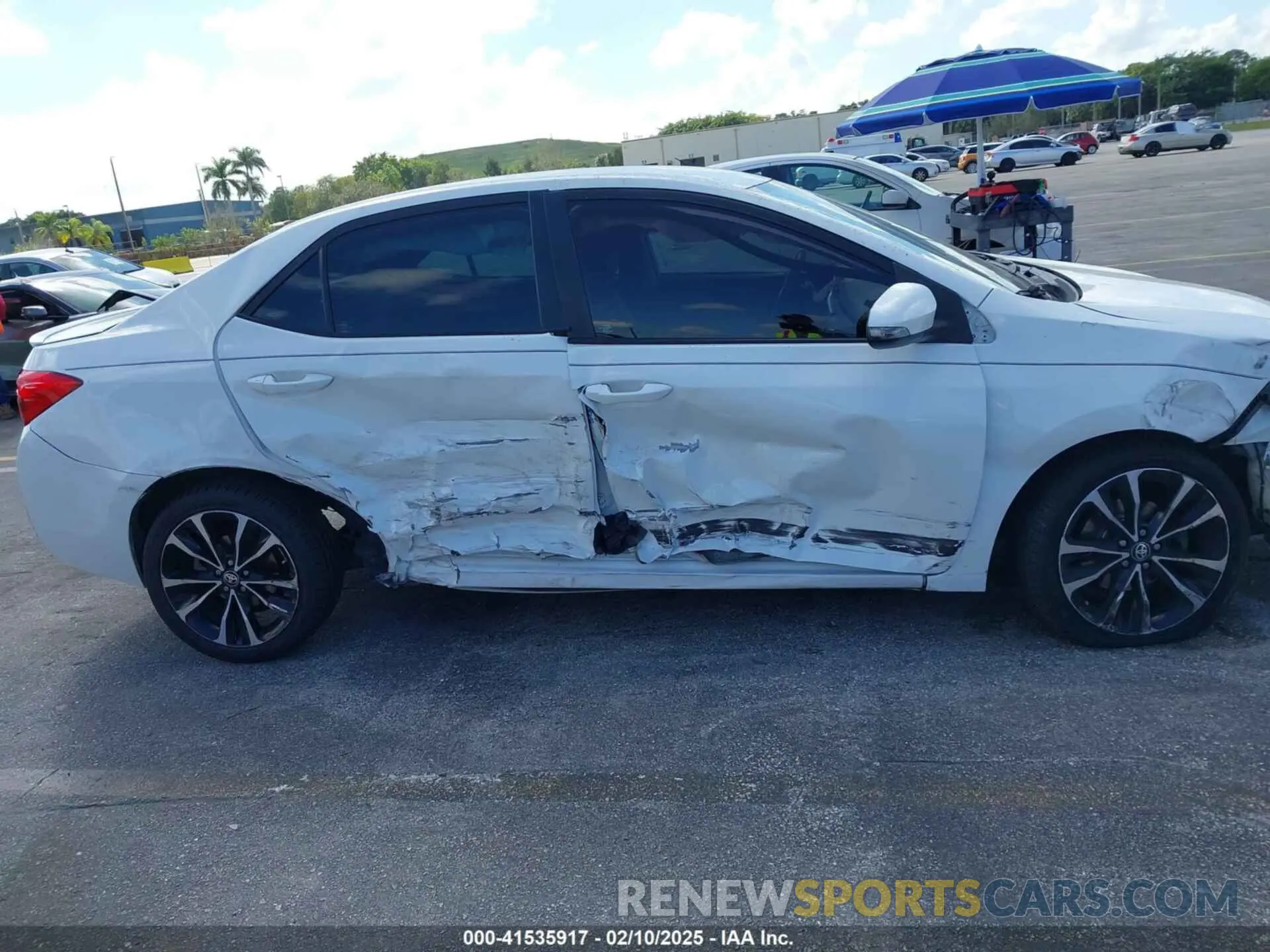 6 fotografías del automóvil dañado 5YFBURHE4KP887807 TOYOTA COROLLA 2019