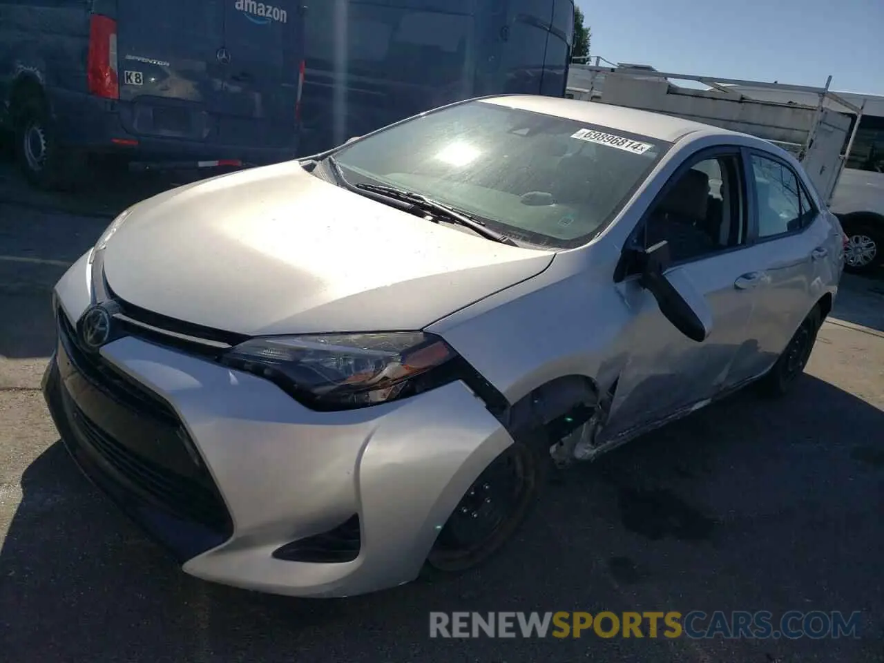 1 fotografías del automóvil dañado 5YFBURHE4KP891632 TOYOTA COROLLA 2019