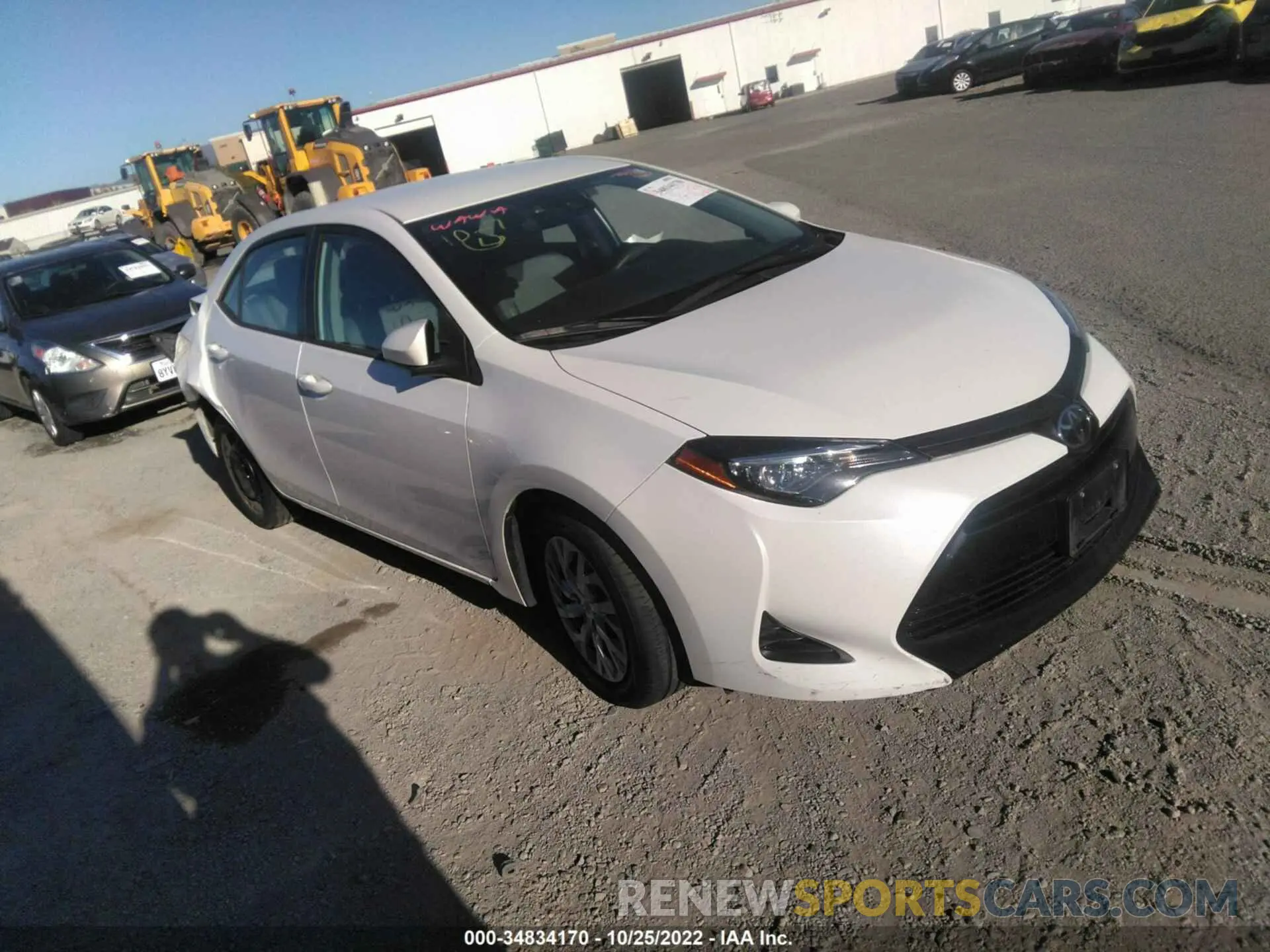 1 fotografías del automóvil dañado 5YFBURHE4KP897043 TOYOTA COROLLA 2019
