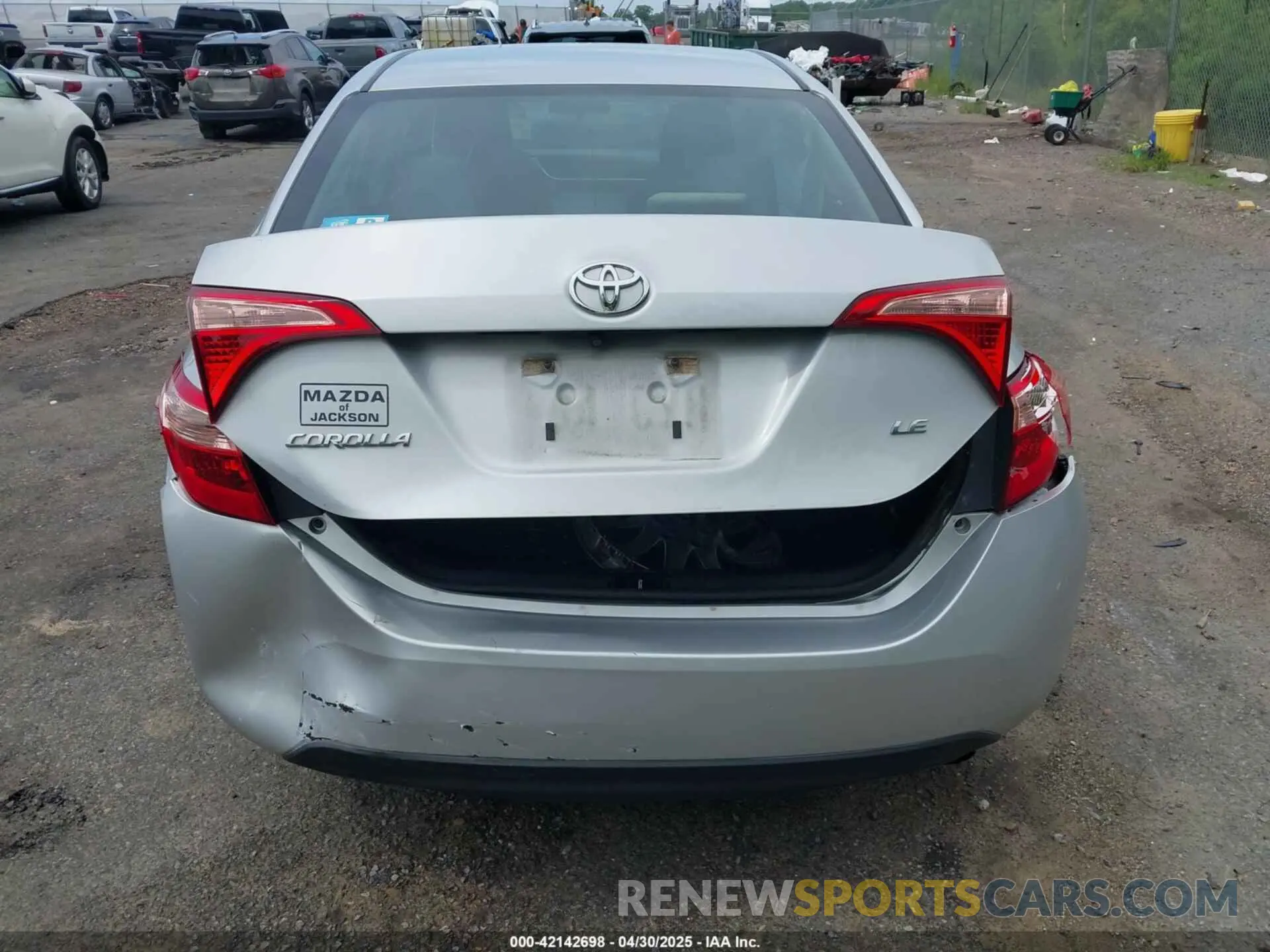 18 fotografías del automóvil dañado 5YFBURHE4KP898466 TOYOTA COROLLA 2019