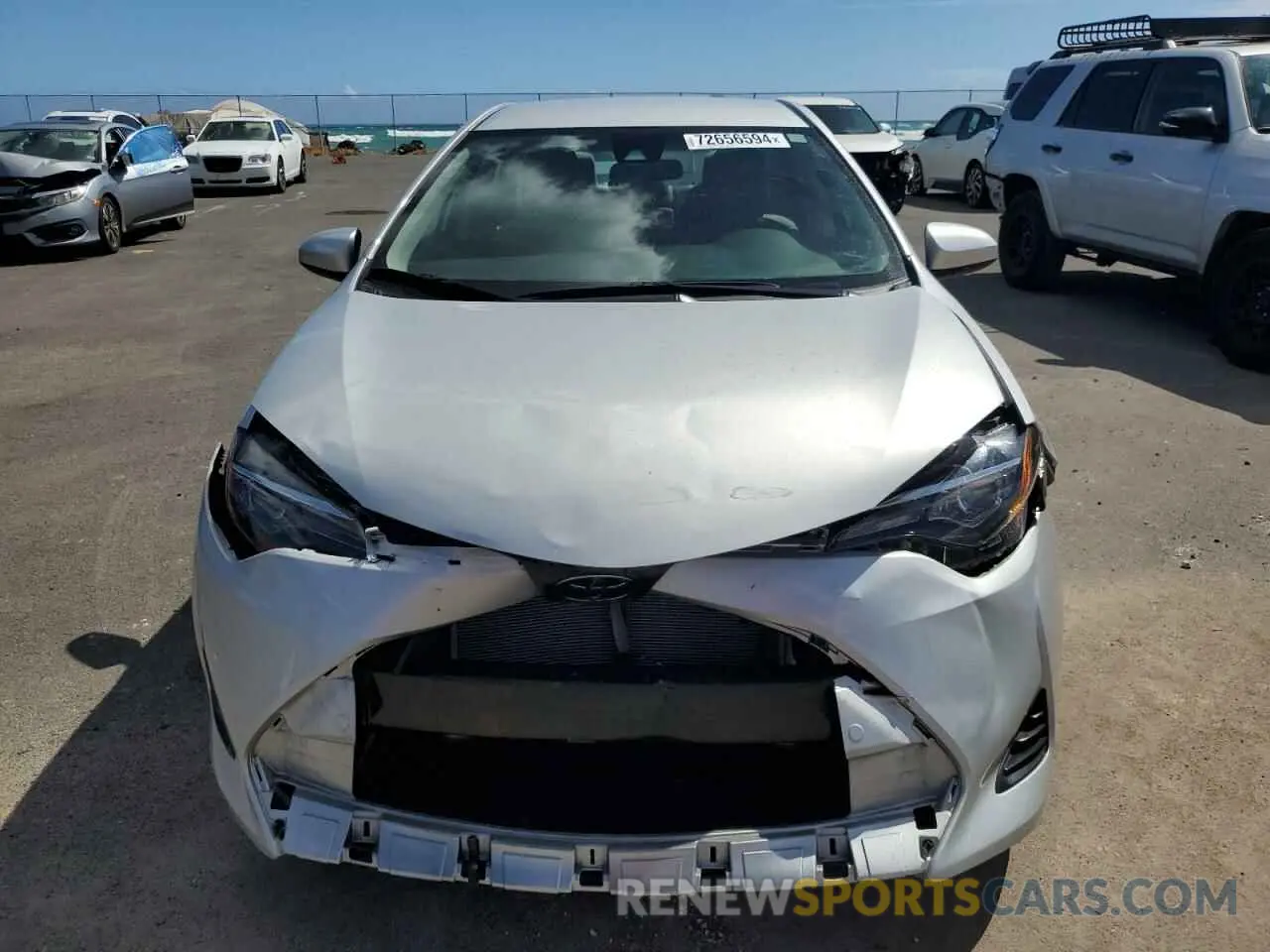 5 fotografías del automóvil dañado 5YFBURHE4KP899150 TOYOTA COROLLA 2019